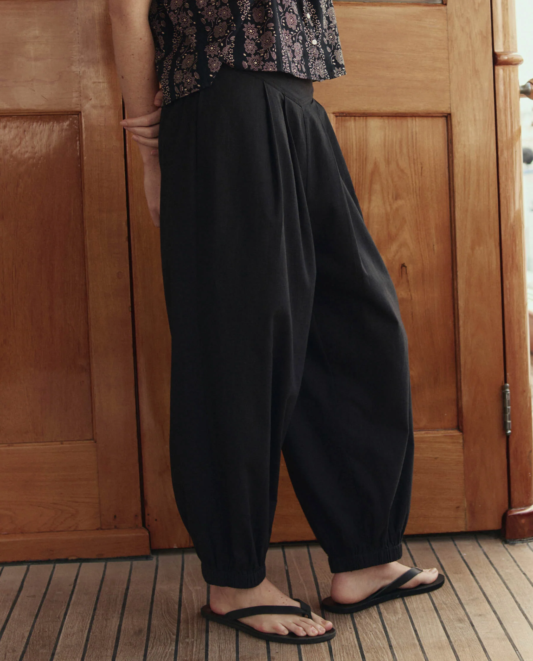 The Elastic Blouson Pant. -- Black - Image 3