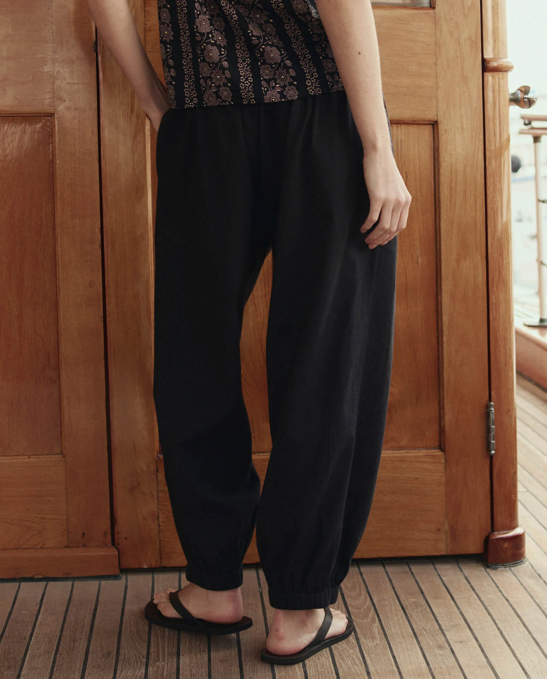 The Elastic Blouson Pant. -- Black - Image 4
