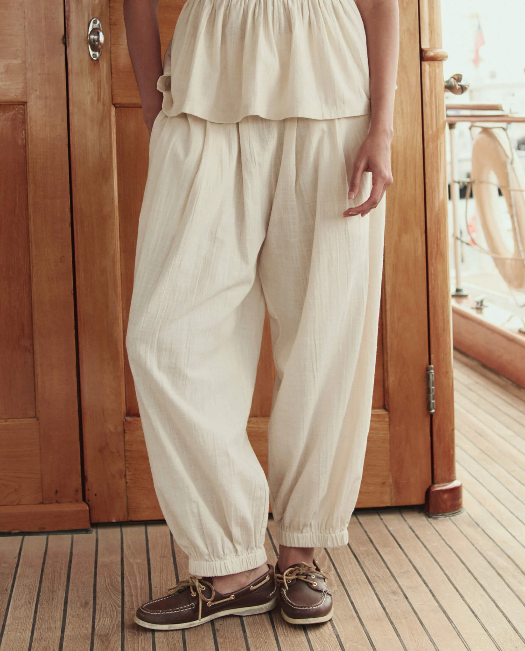 The Elastic Blouson Pant. -- Natural - Image 2