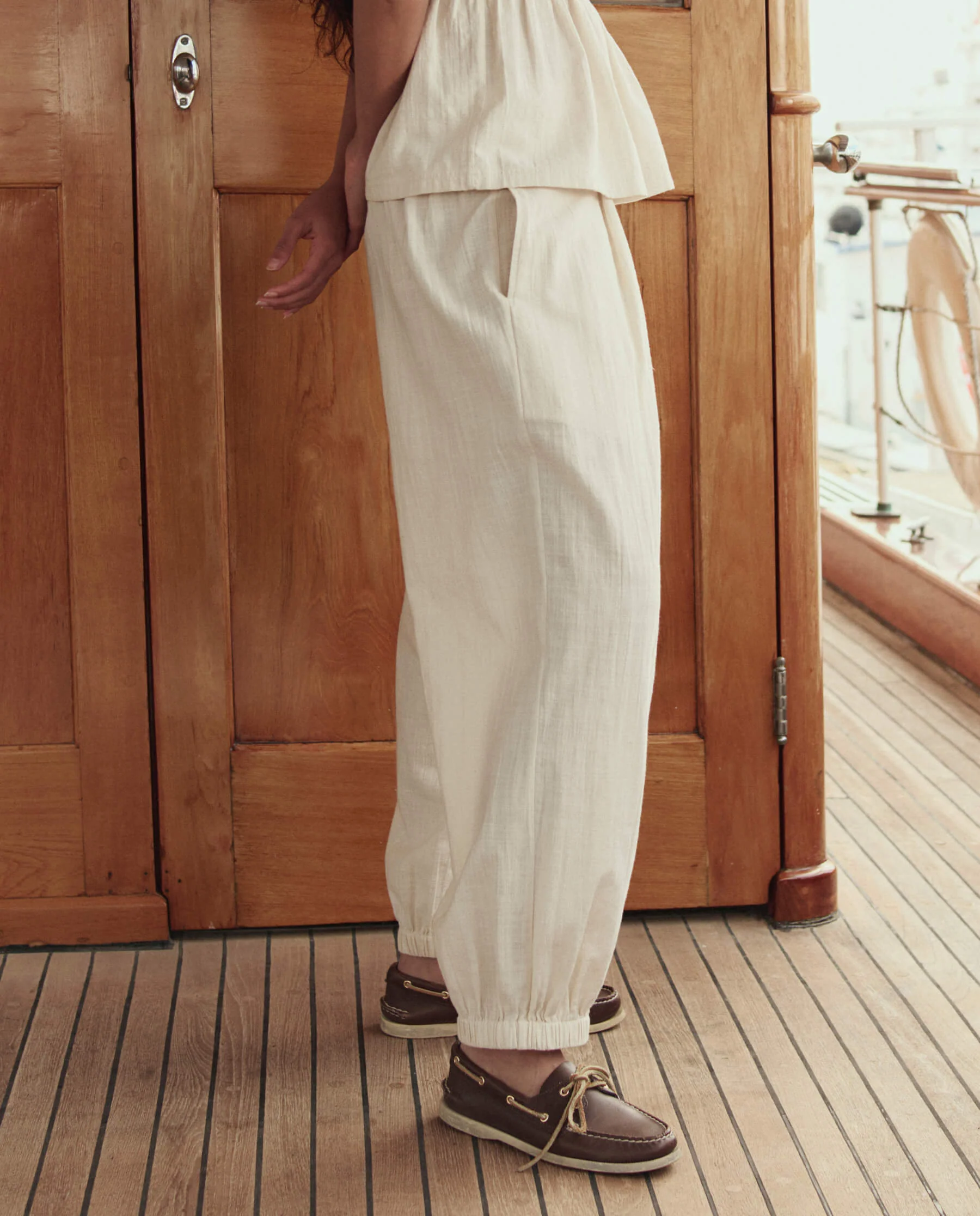 The Elastic Blouson Pant. -- Natural - Image 3