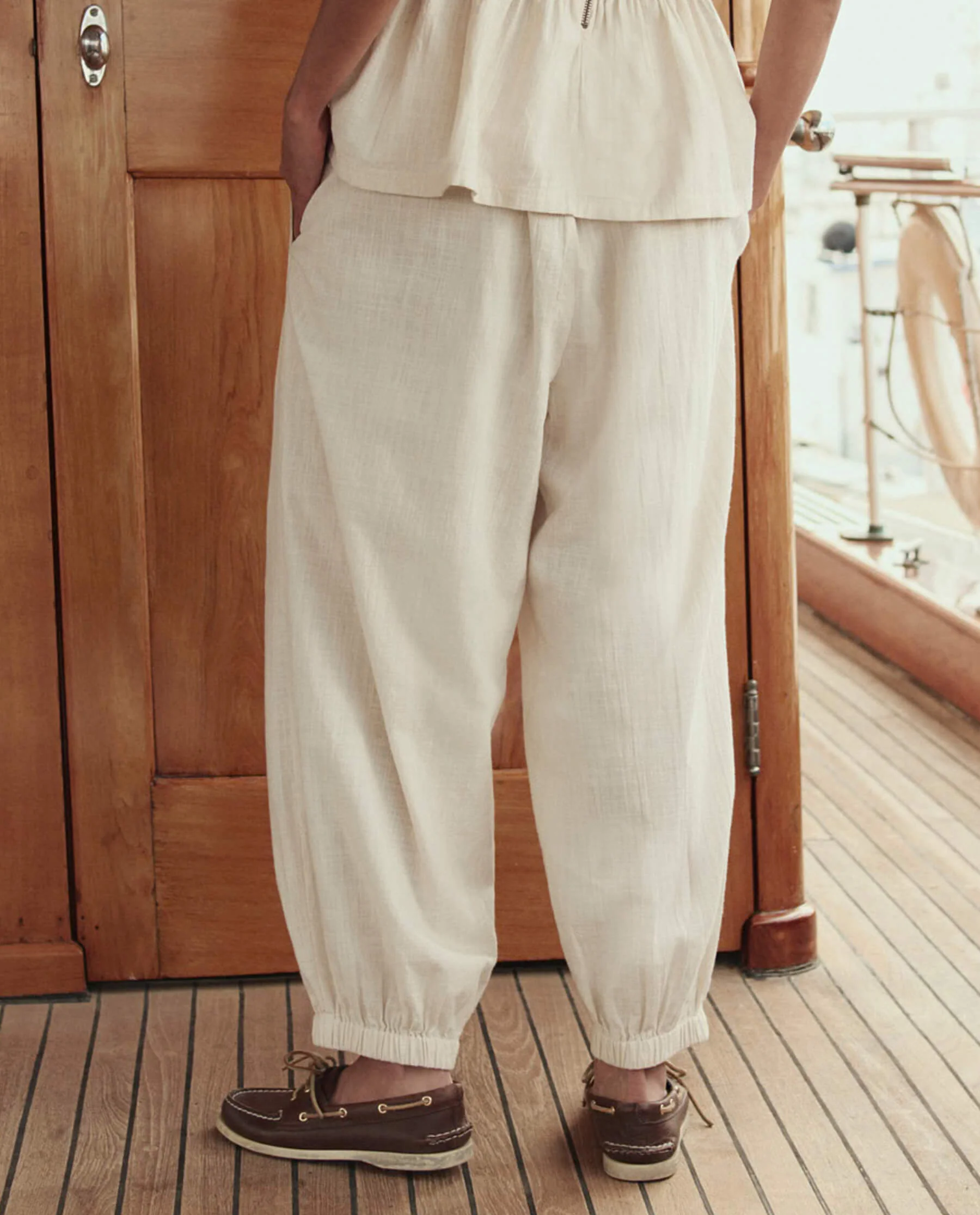 The Elastic Blouson Pant. -- Natural - Image 4