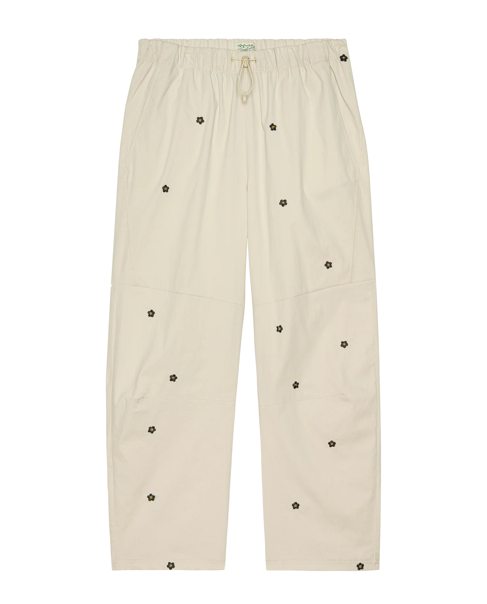 The Embroidered Outpost Pant. -- Cream With Black Daisies - Image 5