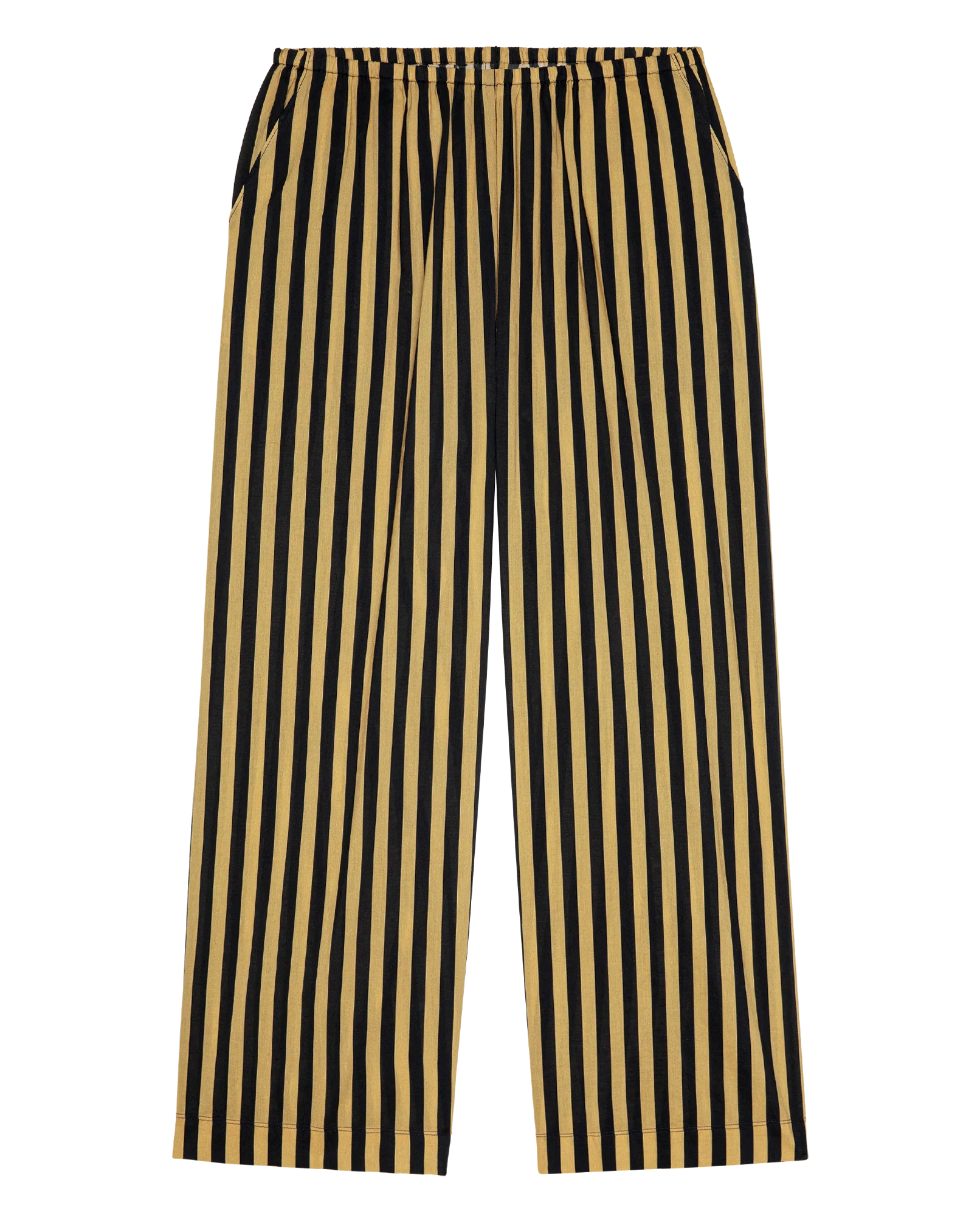 The Everyday Pull On Pant. -- Khaki/Black Club Stripe - Image 4