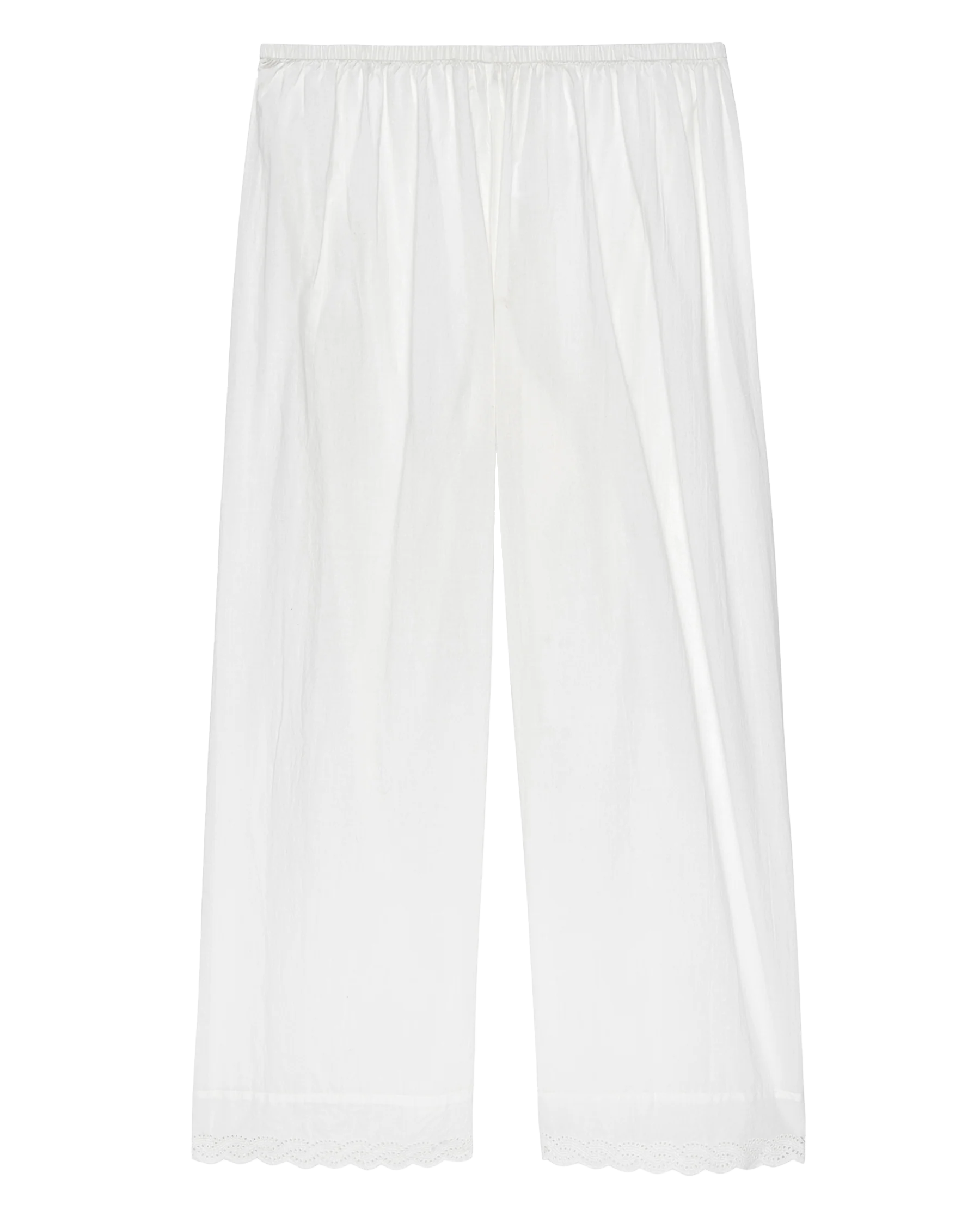 The Eyelet Easy Sleep Pant. -- True White - Image 5