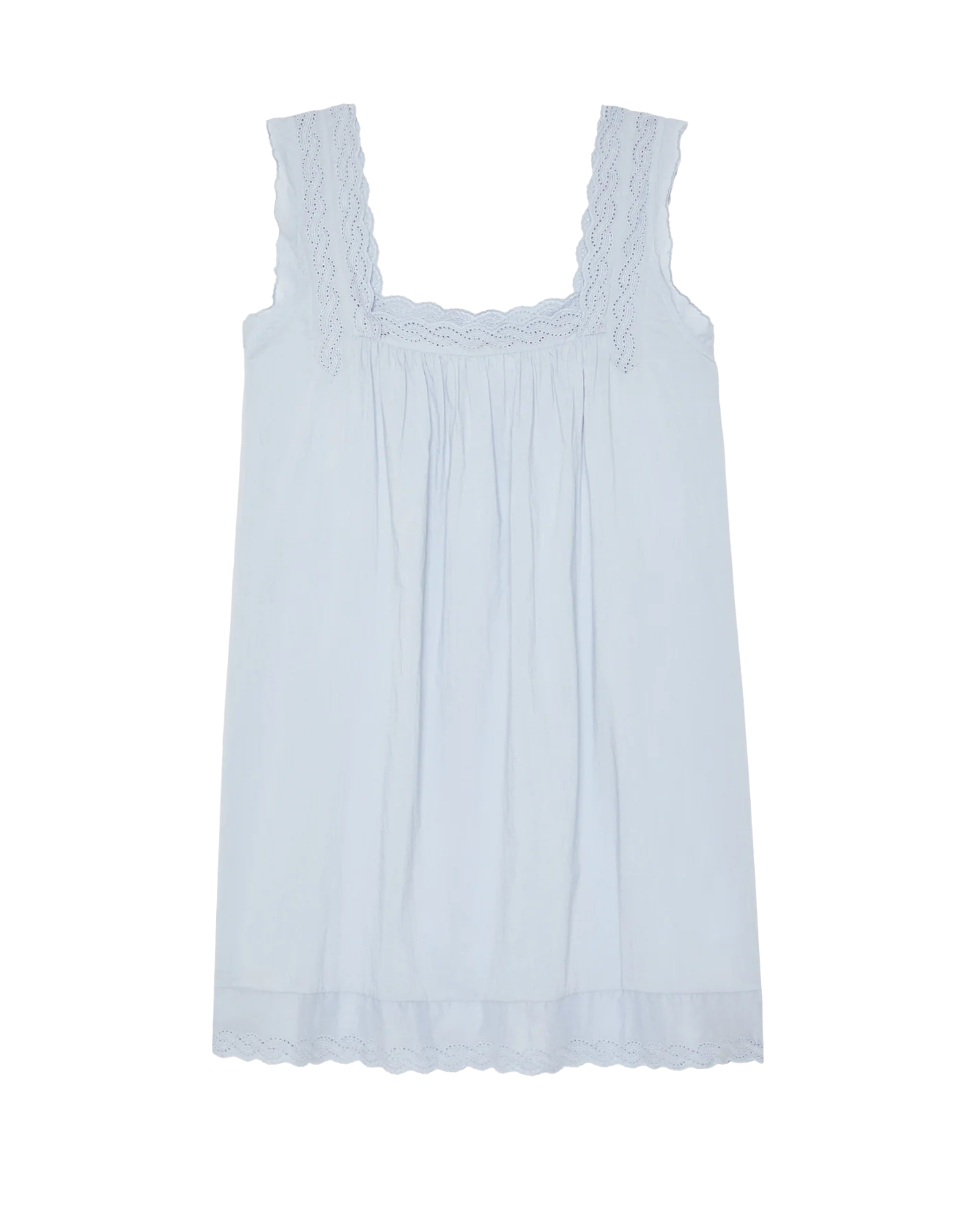 The Eyelet Mini Tank Dress. -- Rainwater - Image 6