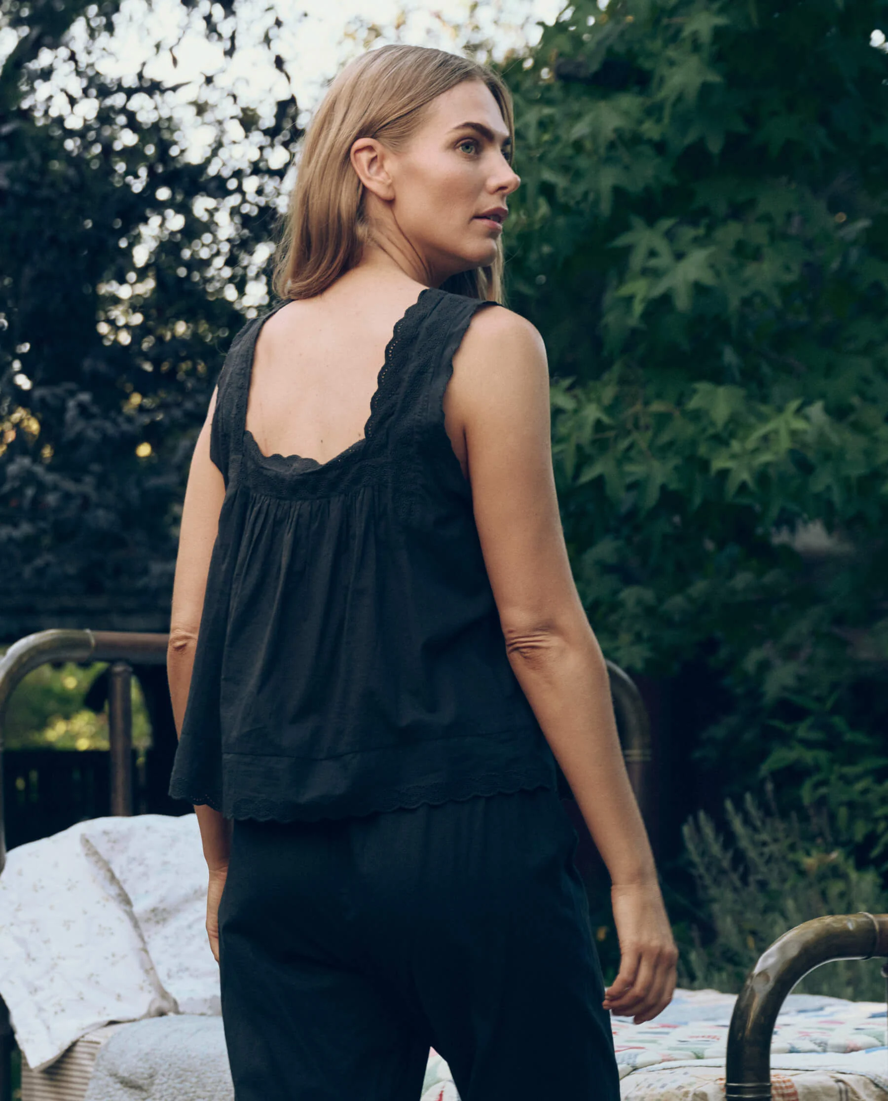 The Eyelet Tank. -- Black - Image 3