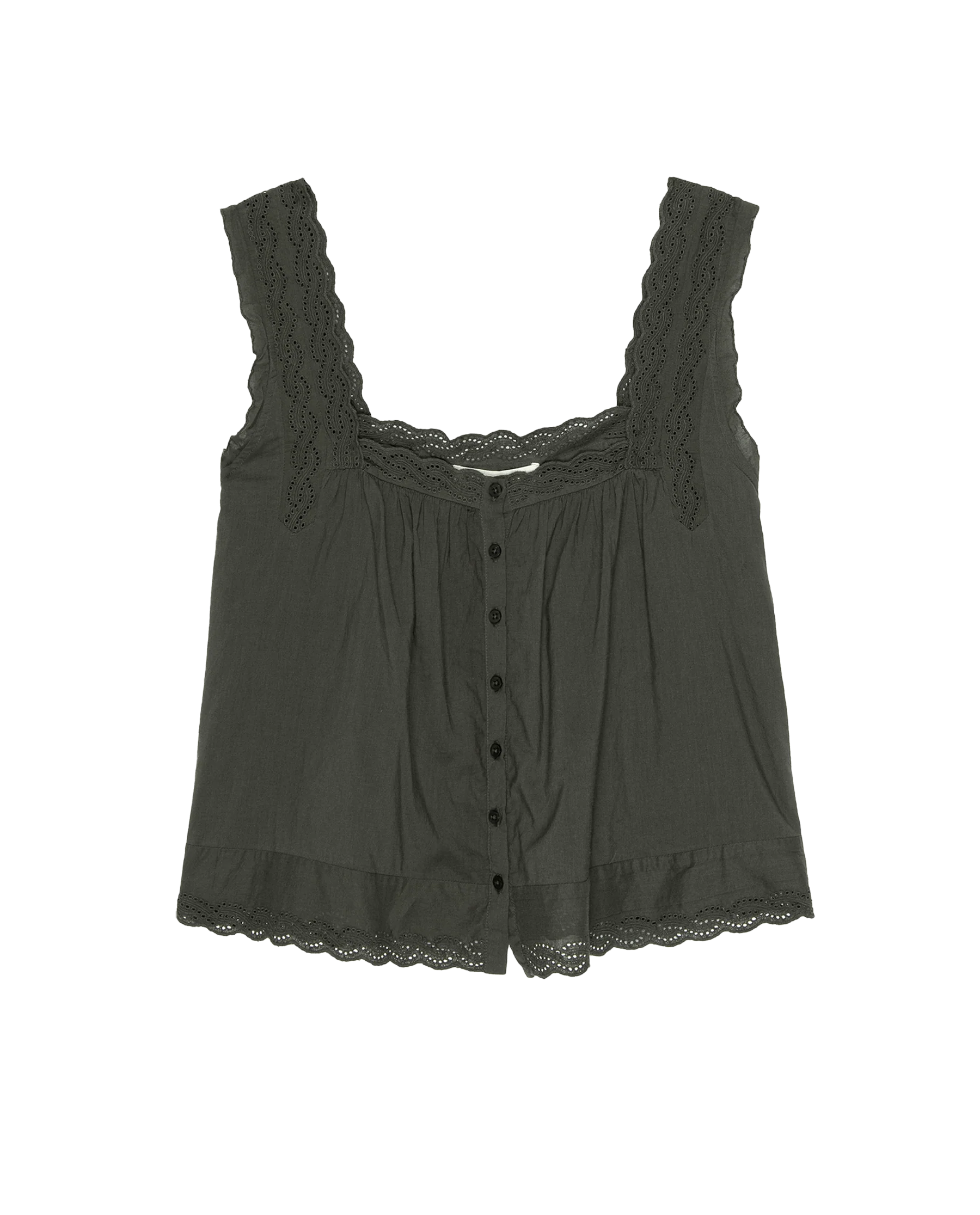 The Eyelet Tank. -- Black - Image 5