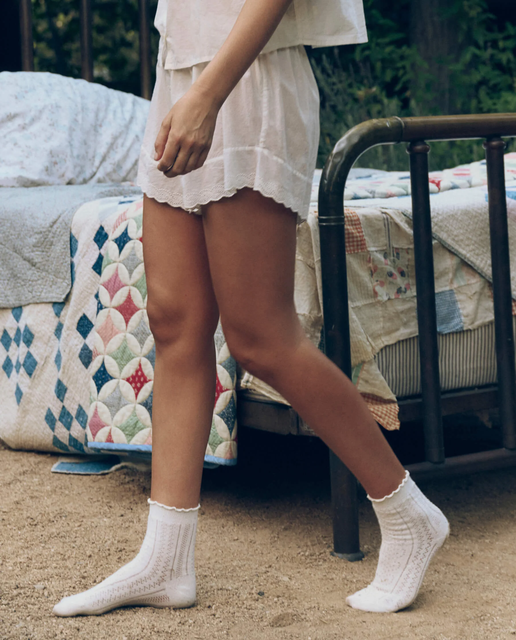 The Eyelet Tap Short. -- True White - Image 4