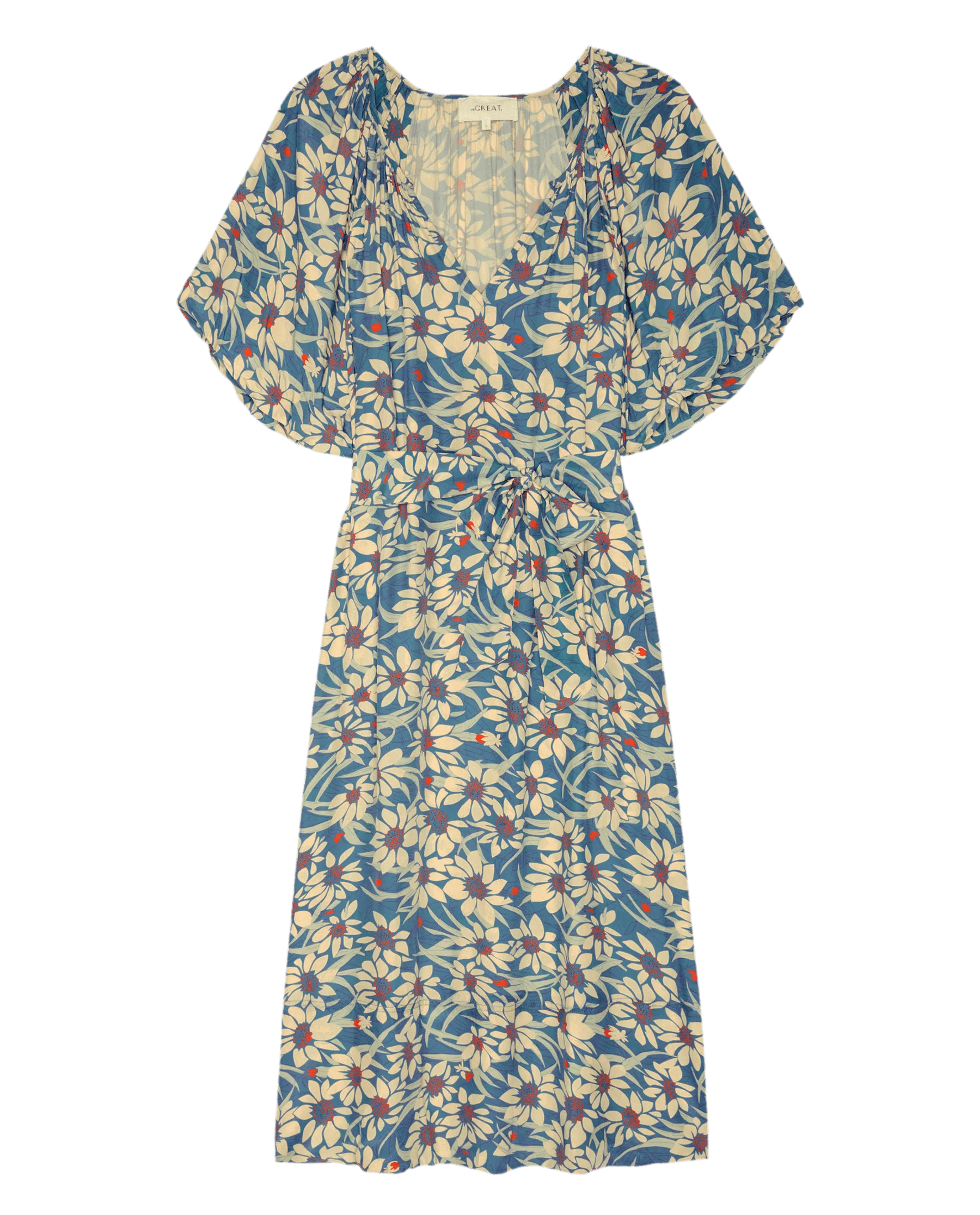 The Fairground Dress. -- Blue Scattered Bloom - Image 6