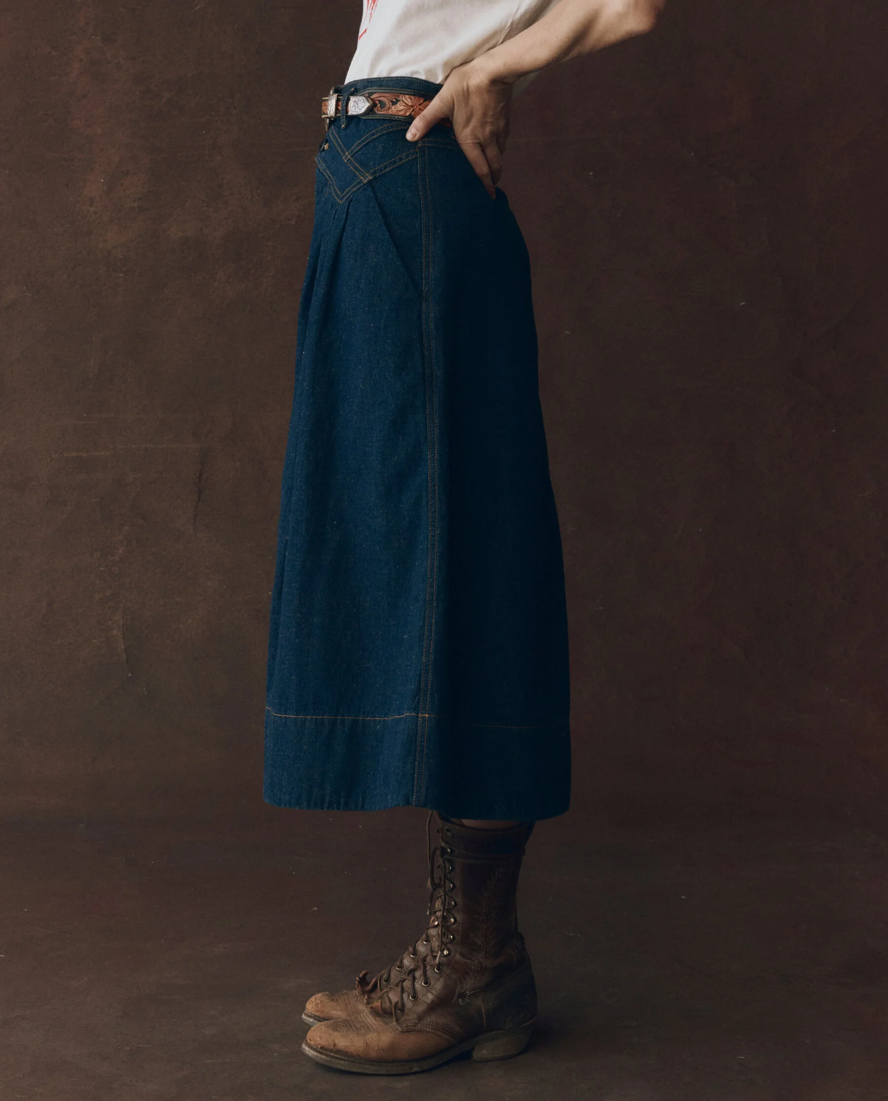 The Field Skirt. -- Midnight Rinse - Image 3