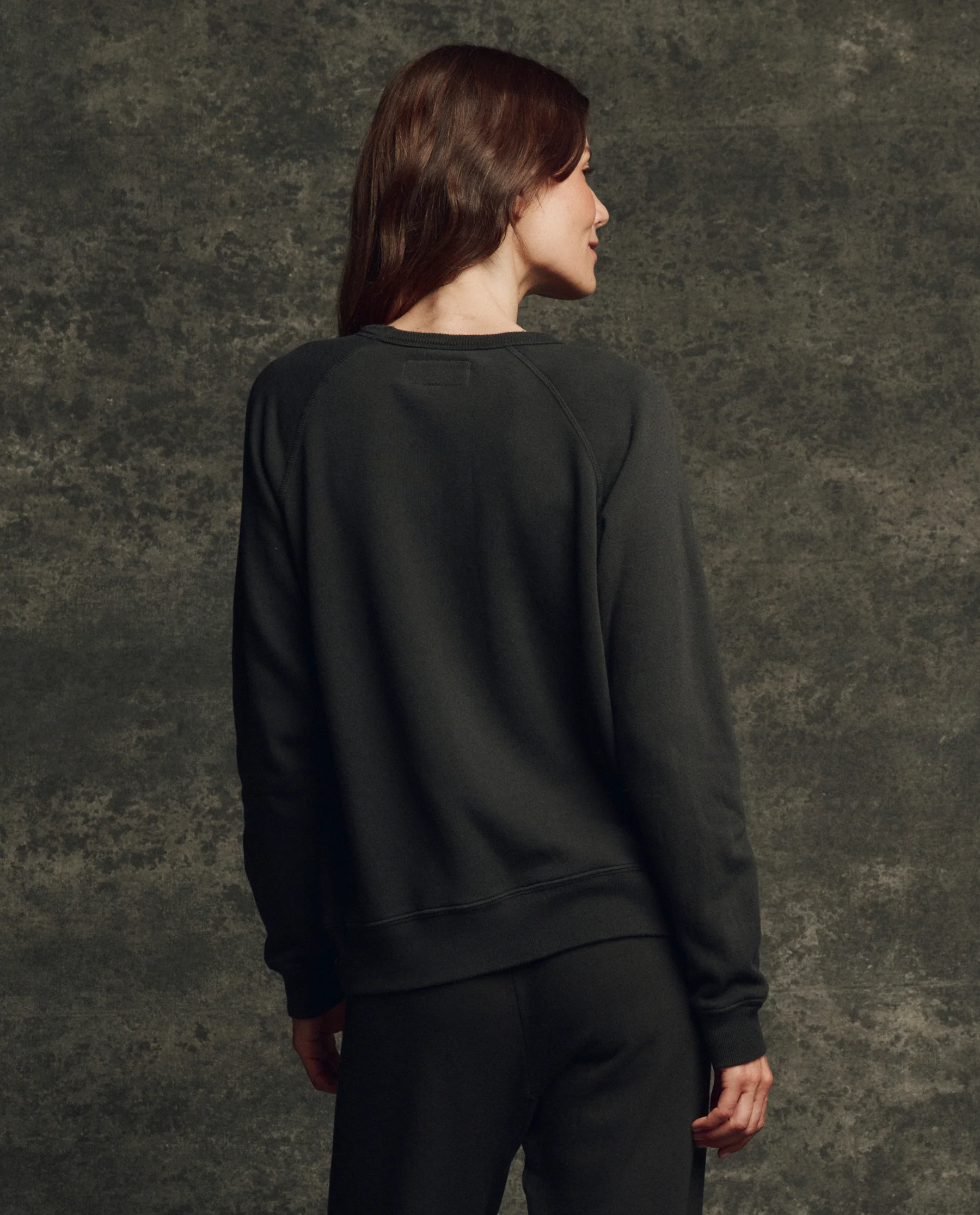 The Fleece Rookie Sweatshirt. Solid -- Almost Black - Image 2