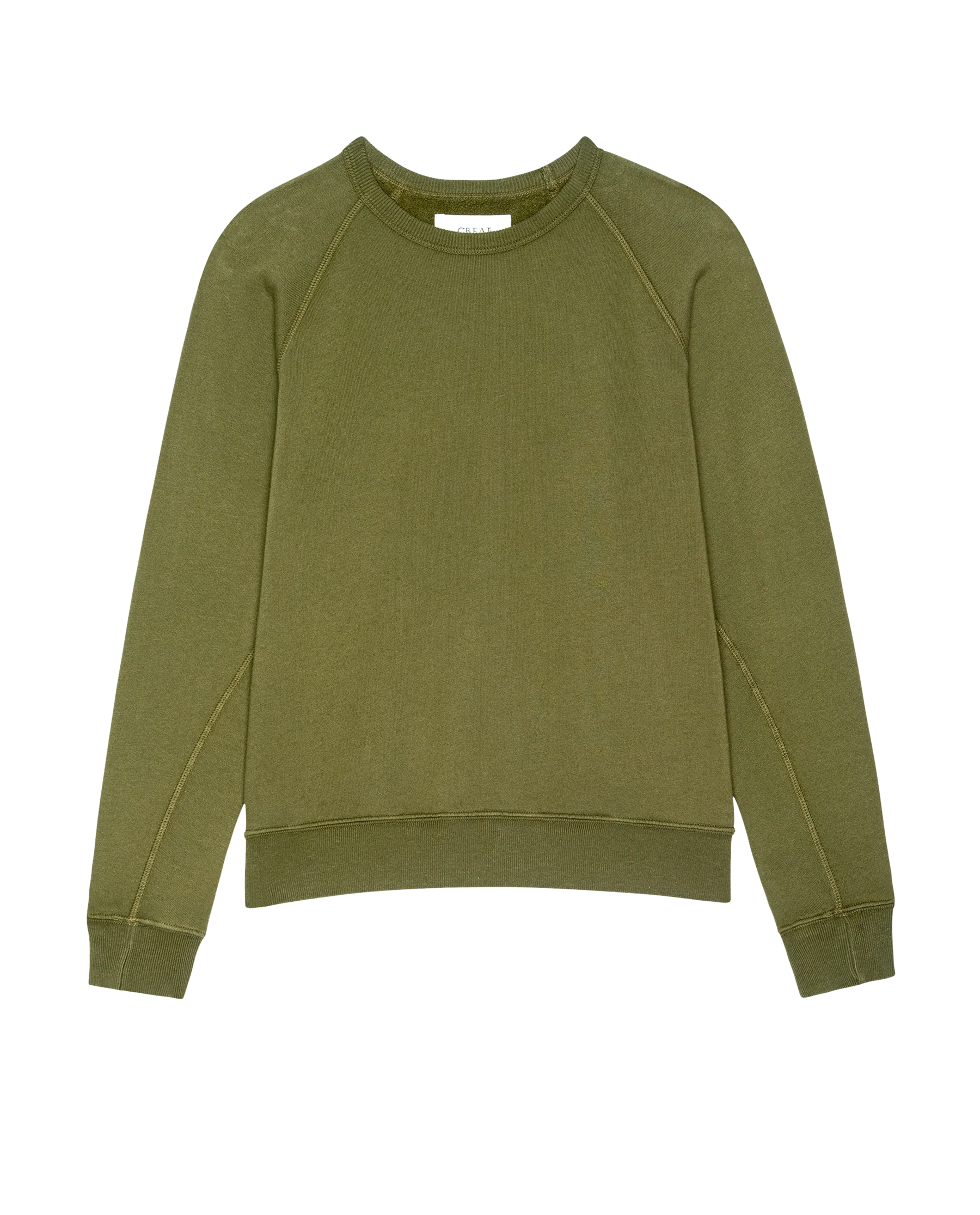 The Fleece Rookie Sweatshirt. Solid -- Army - Image 5
