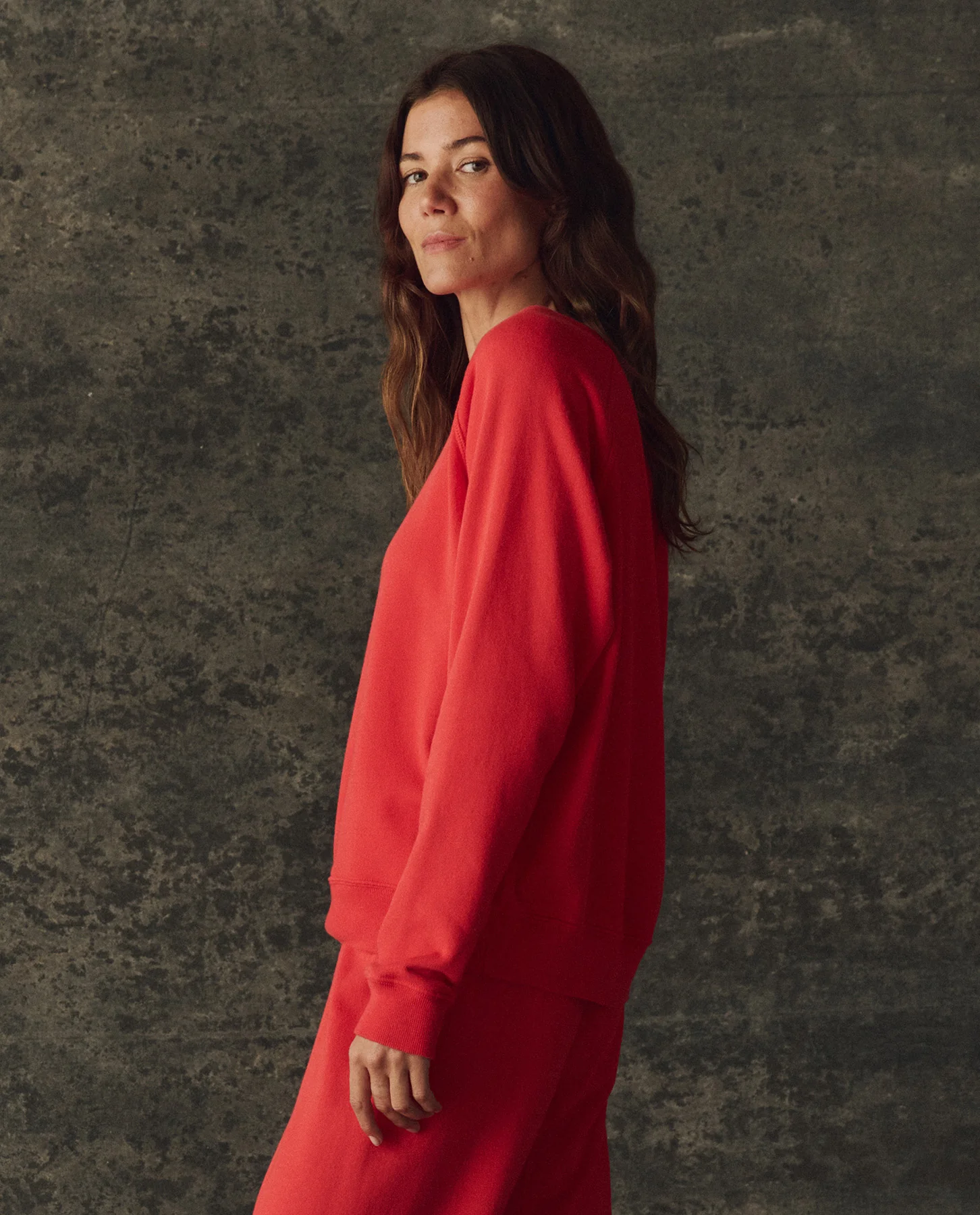 The Fleece Rookie Sweatshirt. Solid -- Bright Red - Image 4