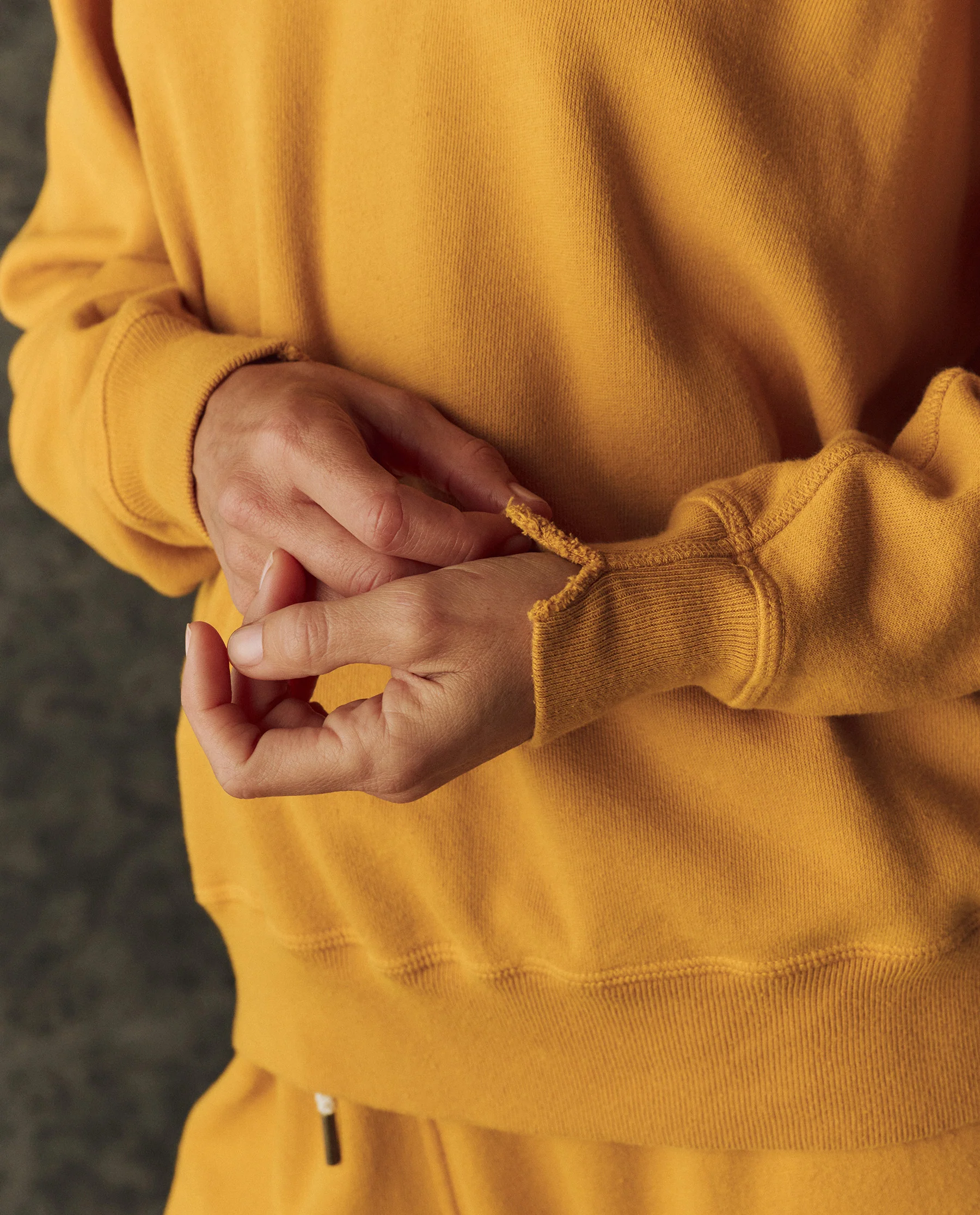 The Fleece Rookie Sweatshirt. Solid -- Bright Yellow - Image 4