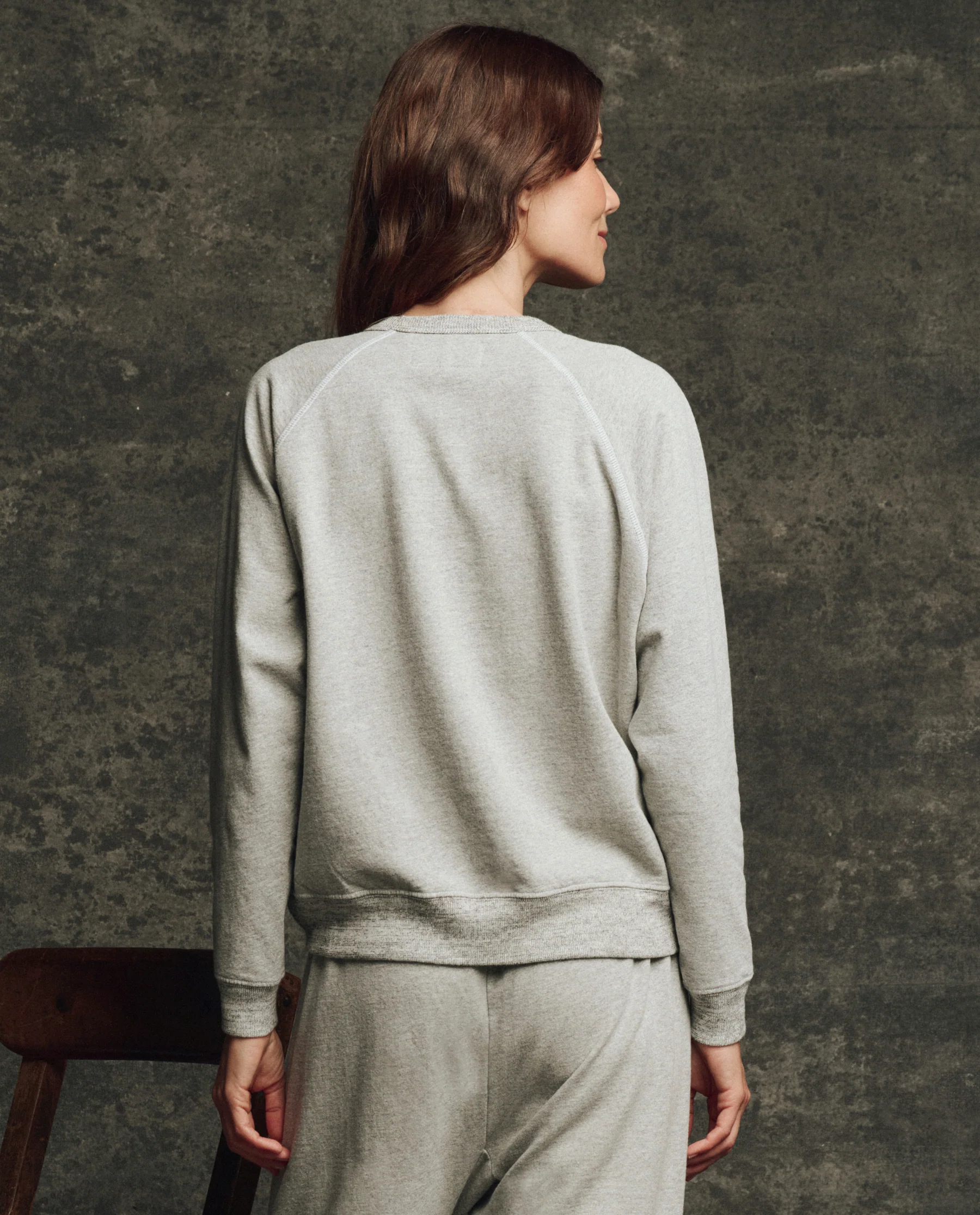 The Fleece Rookie Sweatshirt. Solid -- Heather Grey - Image 2