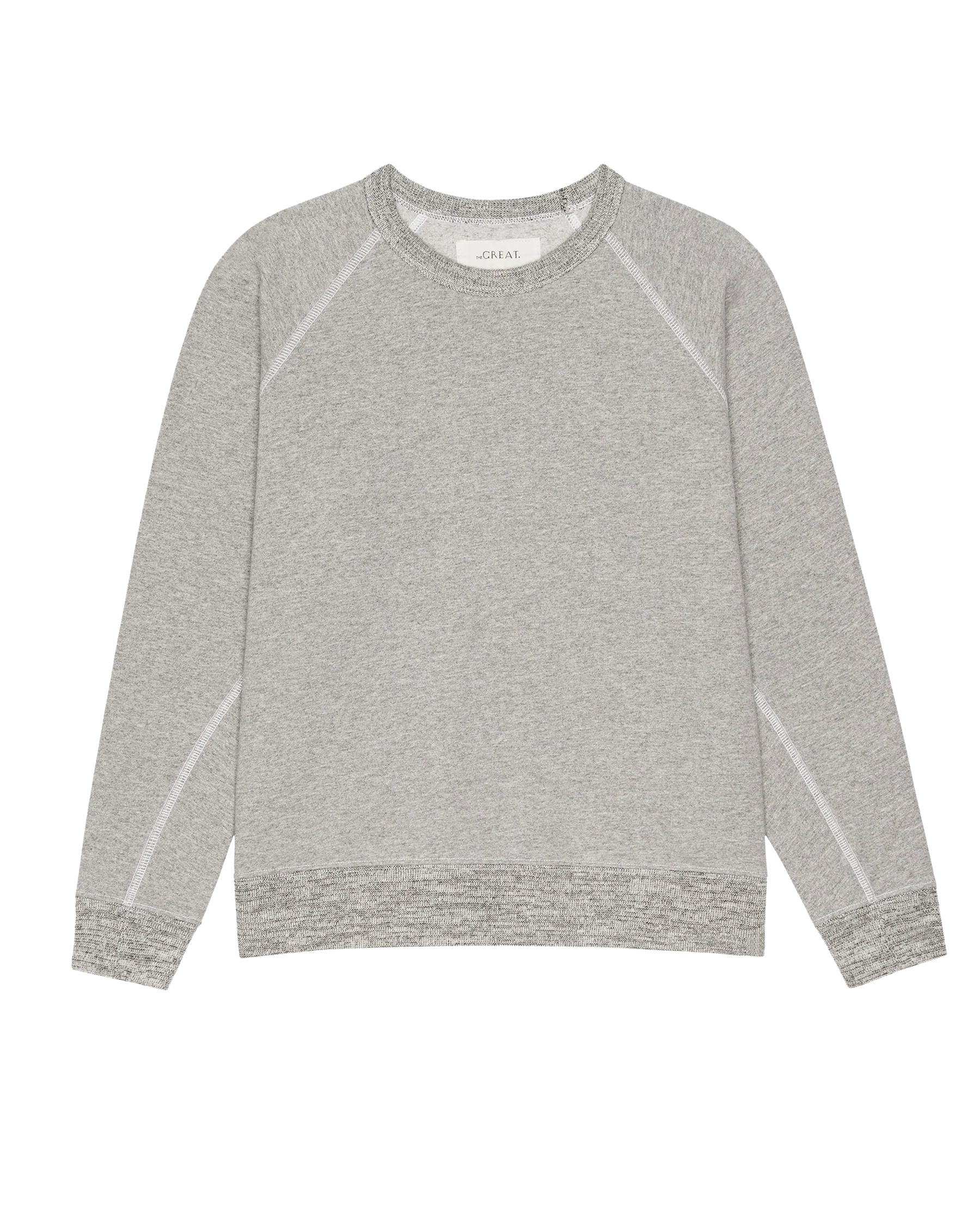 The Fleece Rookie Sweatshirt. Solid -- Heather Grey - Image 6