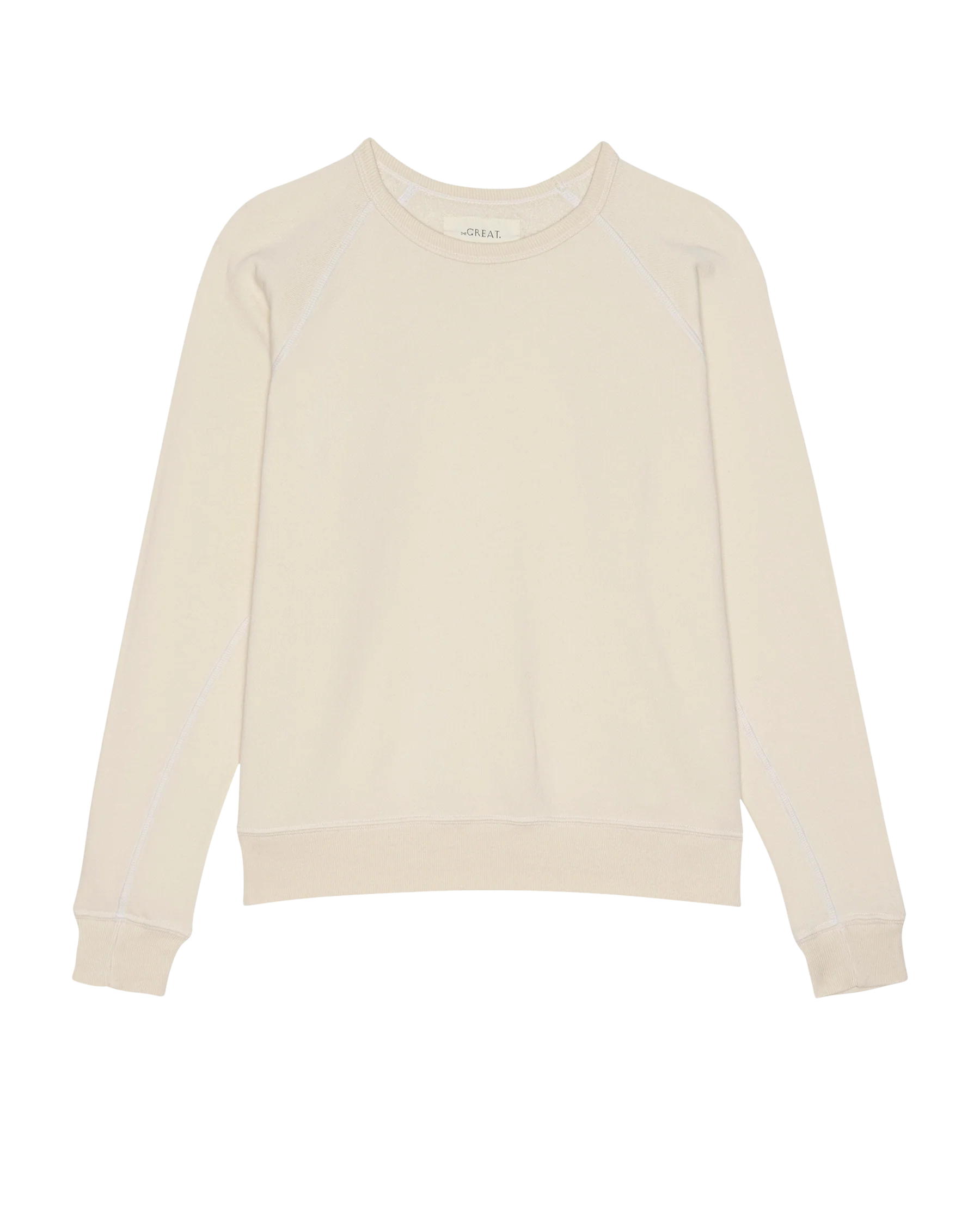 The Fleece Rookie Sweatshirt. Solid -- Washed White - Image 6