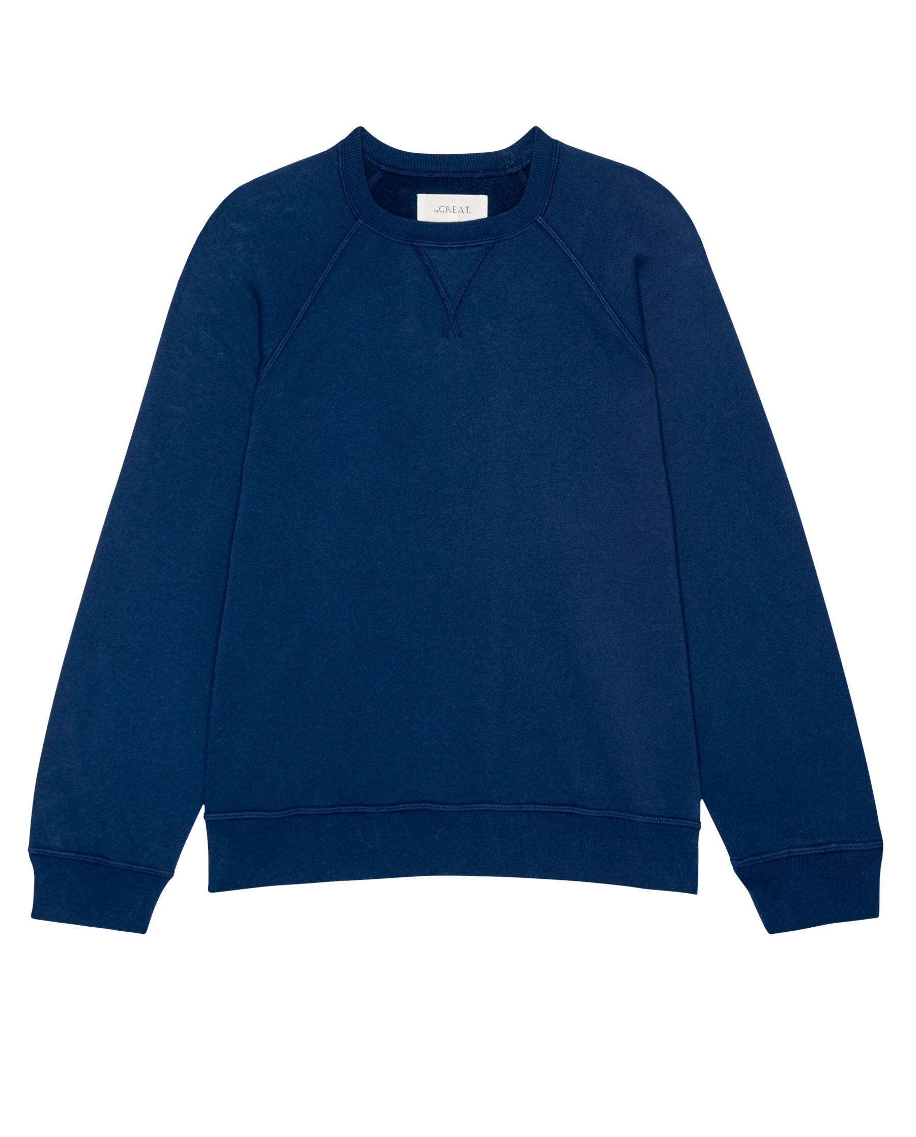 The Fleece Slouch Sweatshirt. Solid -- Navy - Image 5