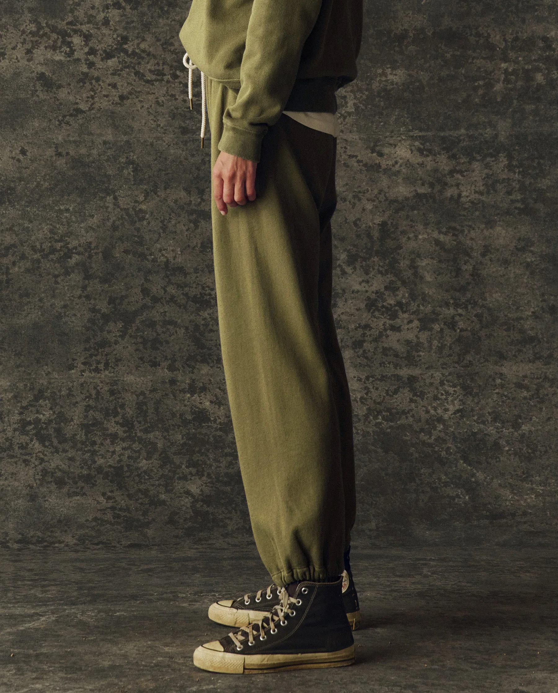 The Fleece Sport Sweatpant. Solid -- Army - Image 3