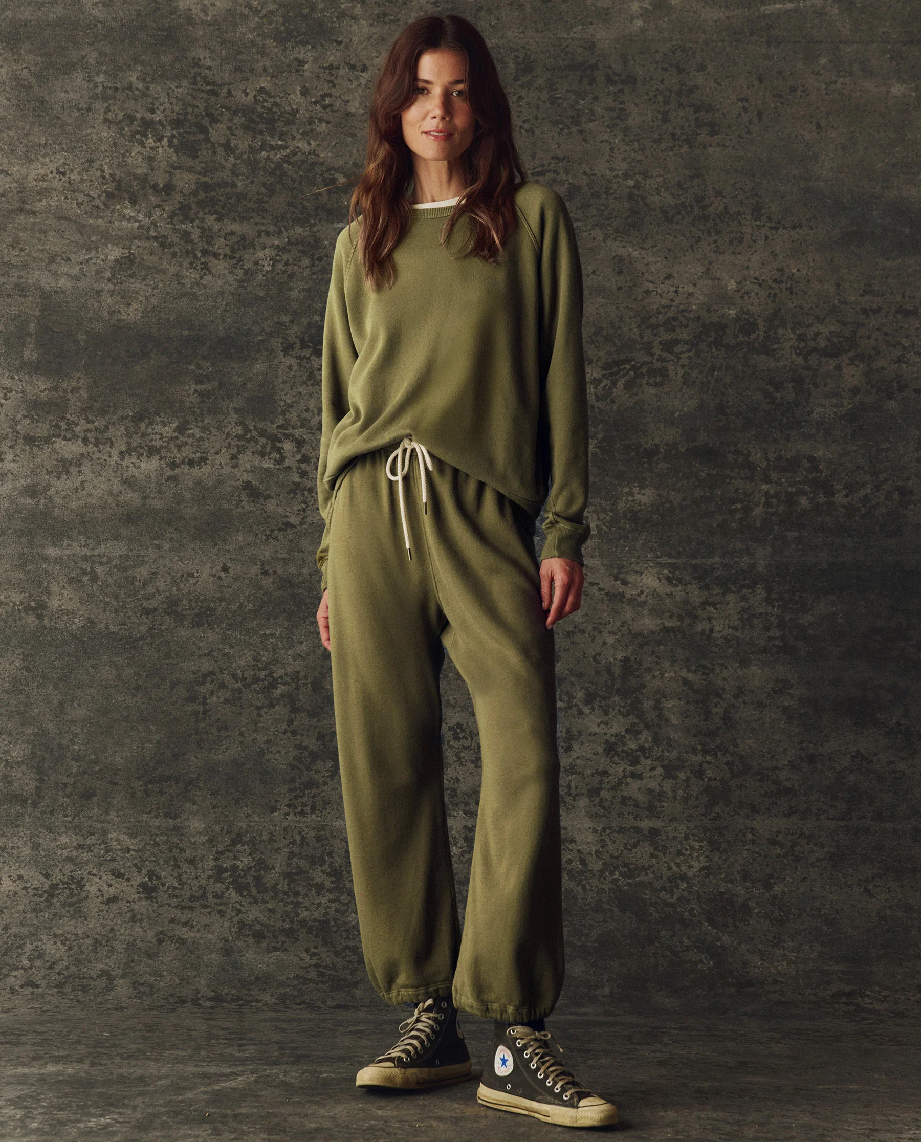 The Fleece Sport Sweatpant. Solid -- Army - Image 4
