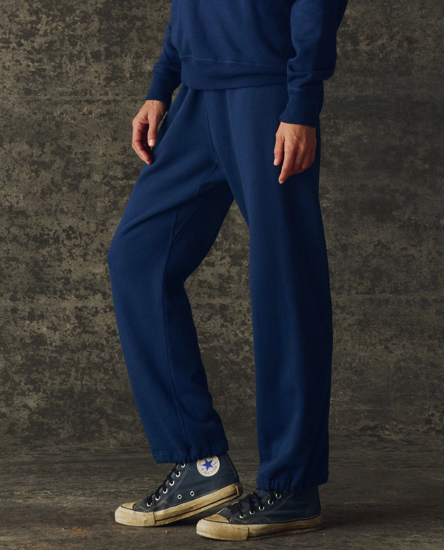 The Fleece Sport Sweatpant. Solid -- Navy - Image 3