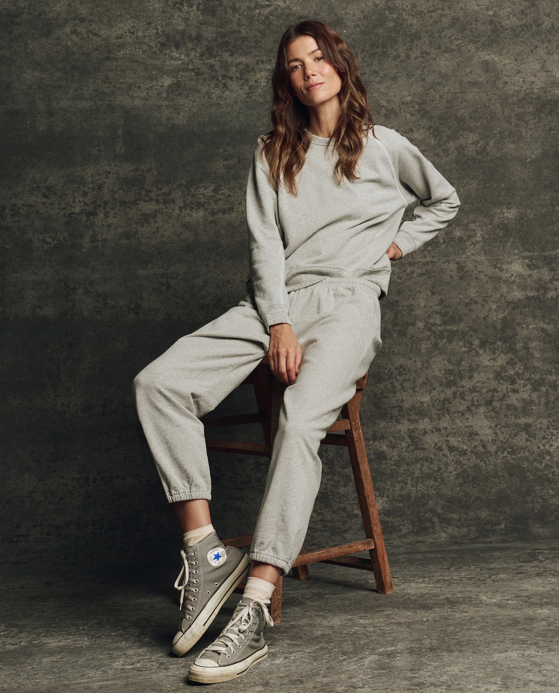 The Fleece Stadium Sweatpant. Solid -- Heather Grey - Image 4