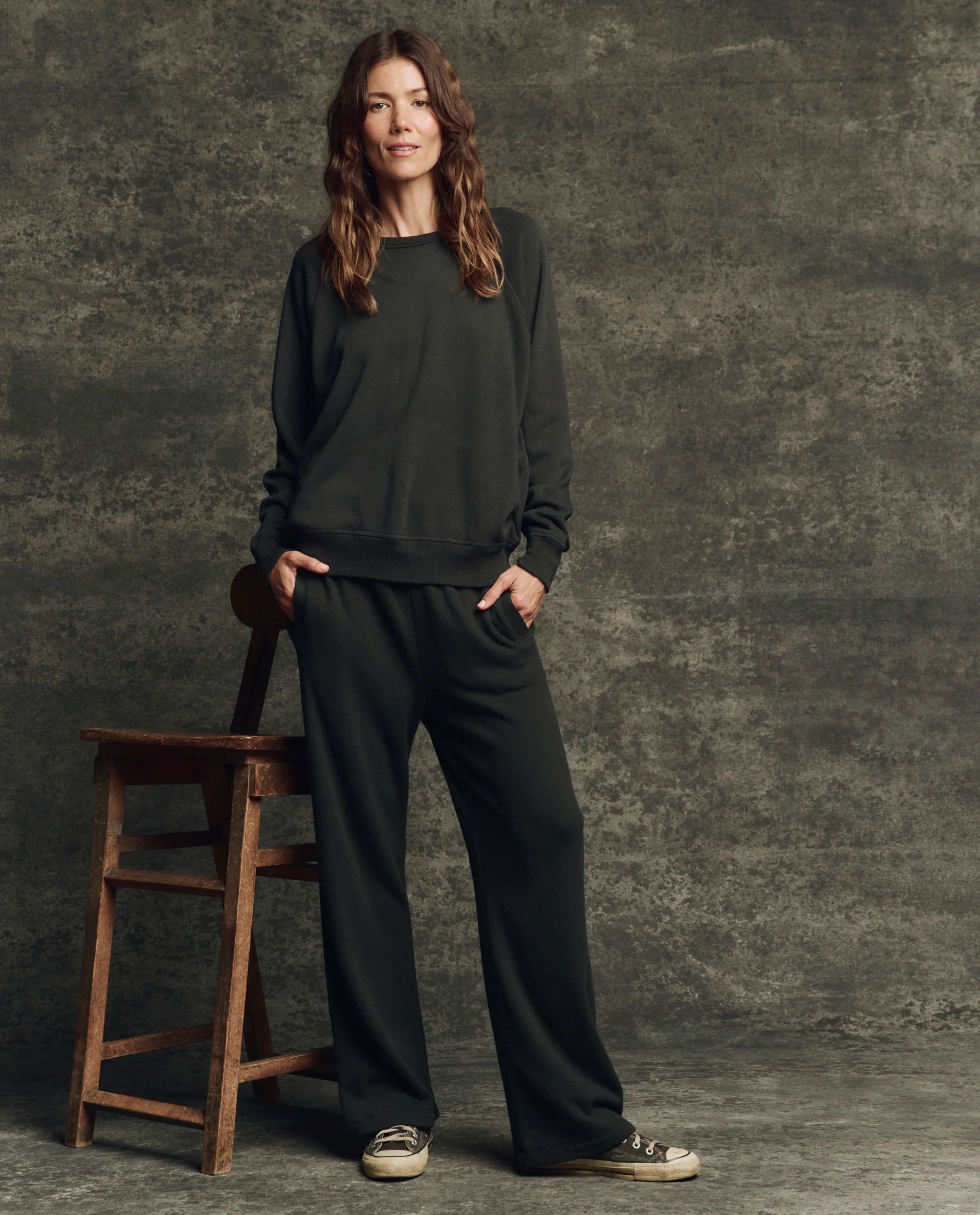 The Fleece Victory Sweatpant. Solid -- Almost Black - Image 4
