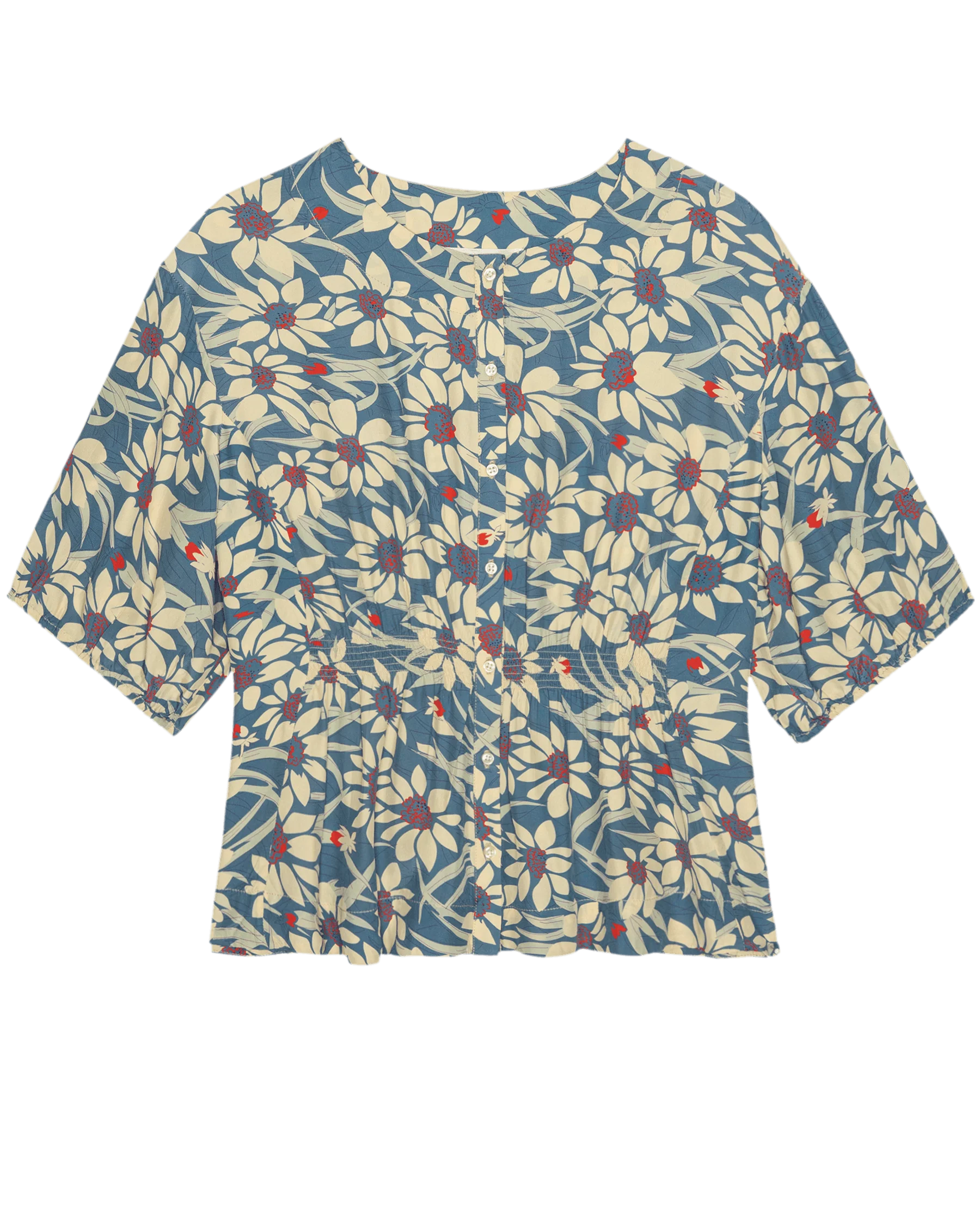 The Hayflower Top. -- Blue Scattered Bloom - Image 5