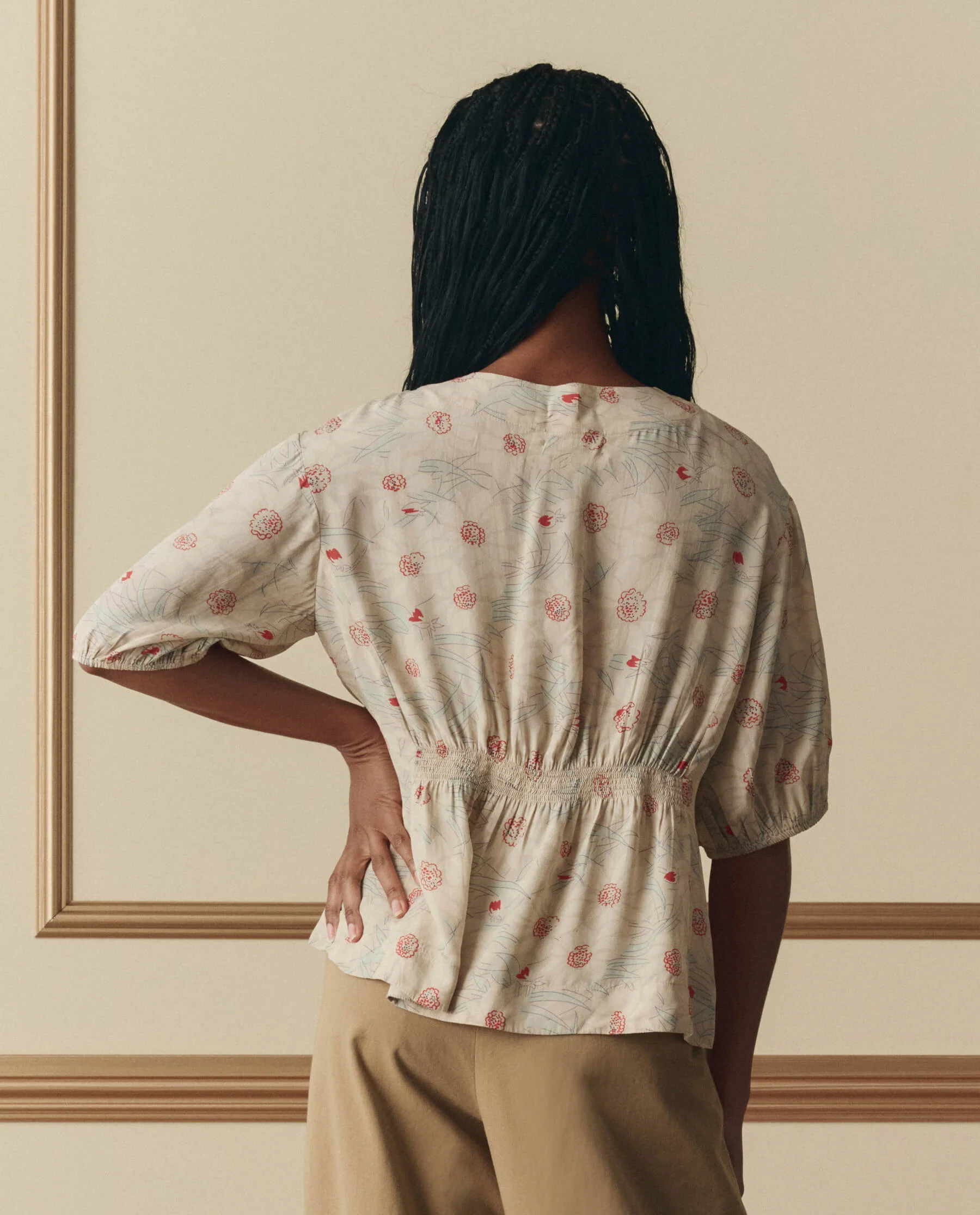 The Hayflower Top. -- Champagne Scattered Bloom - Image 3