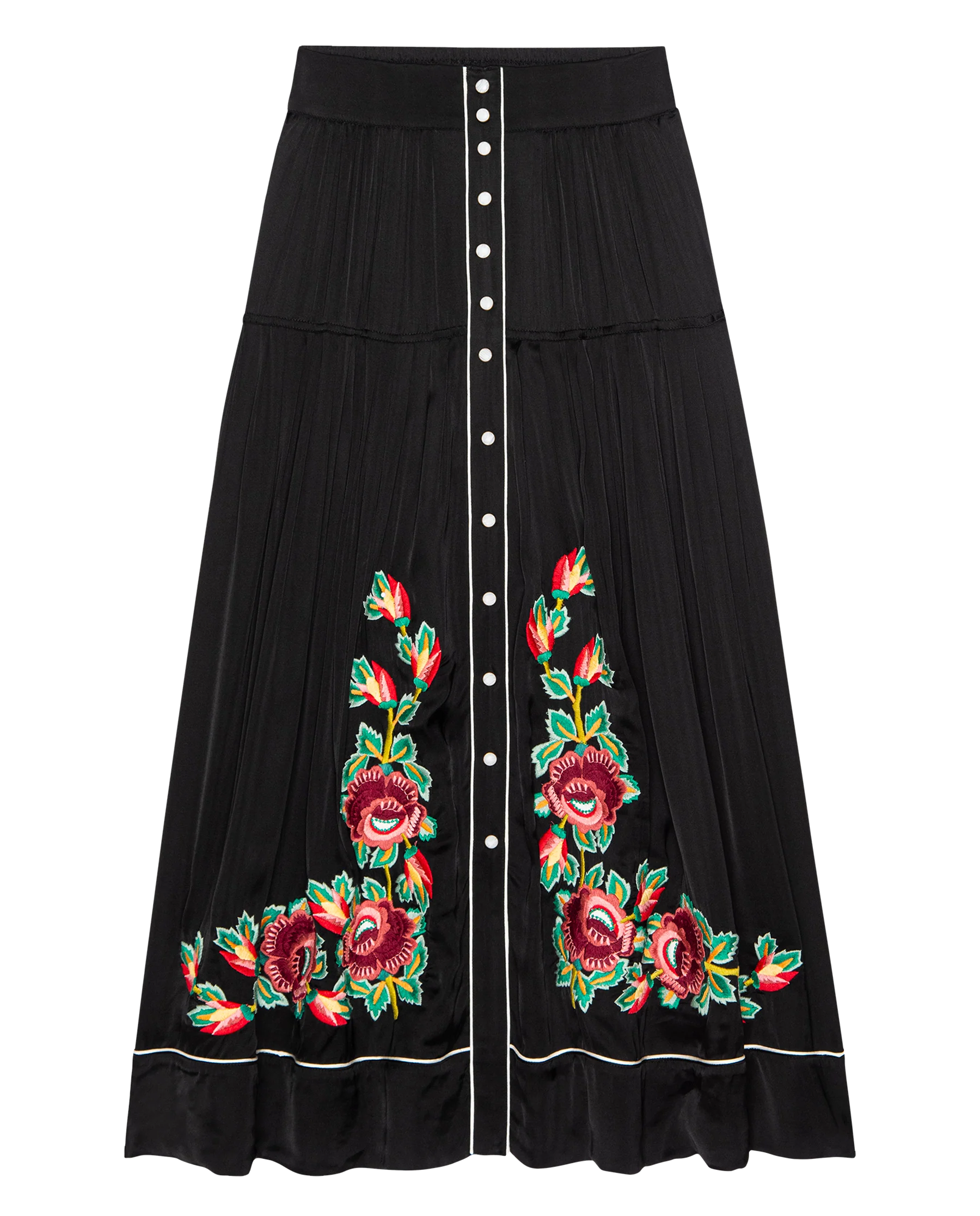 The Heirloom Rose Highland Skirt. -- Black - Image 5