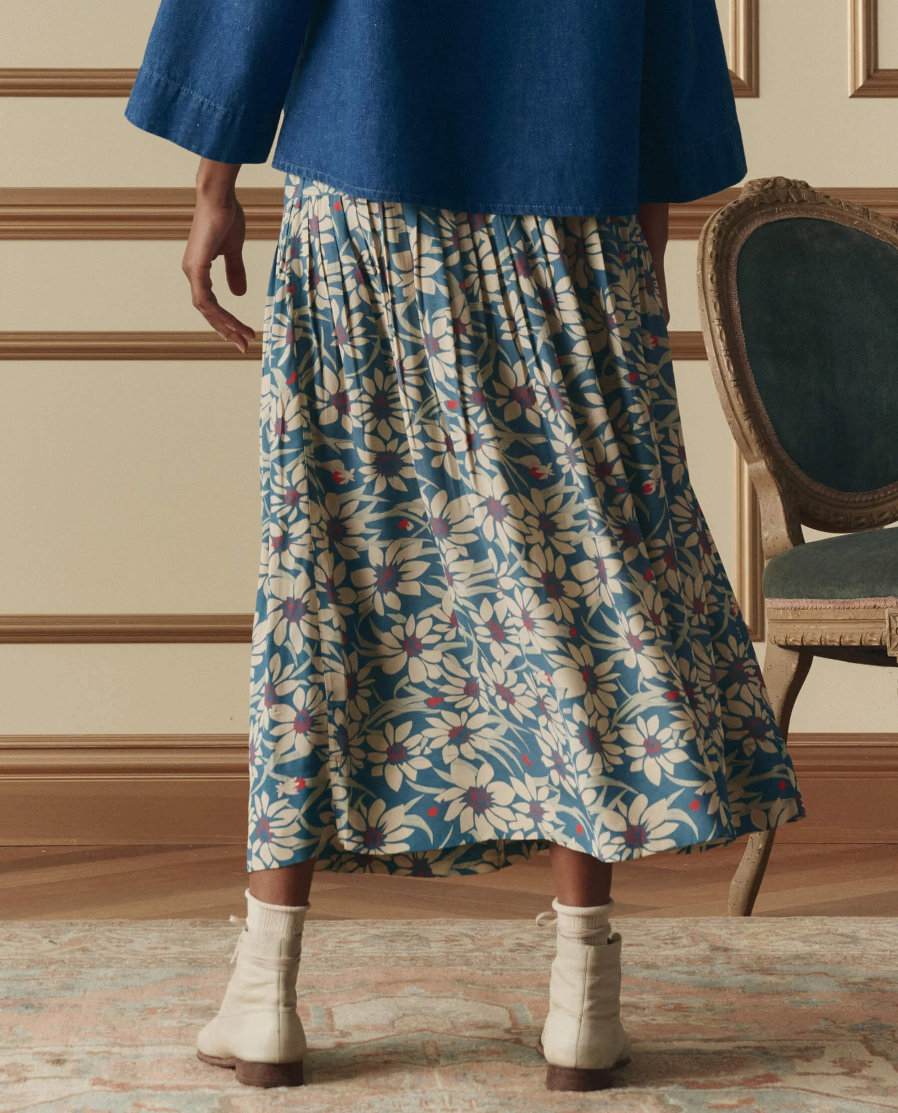 The Highland Skirt. -- Blue Scattered Bloom - Image 4