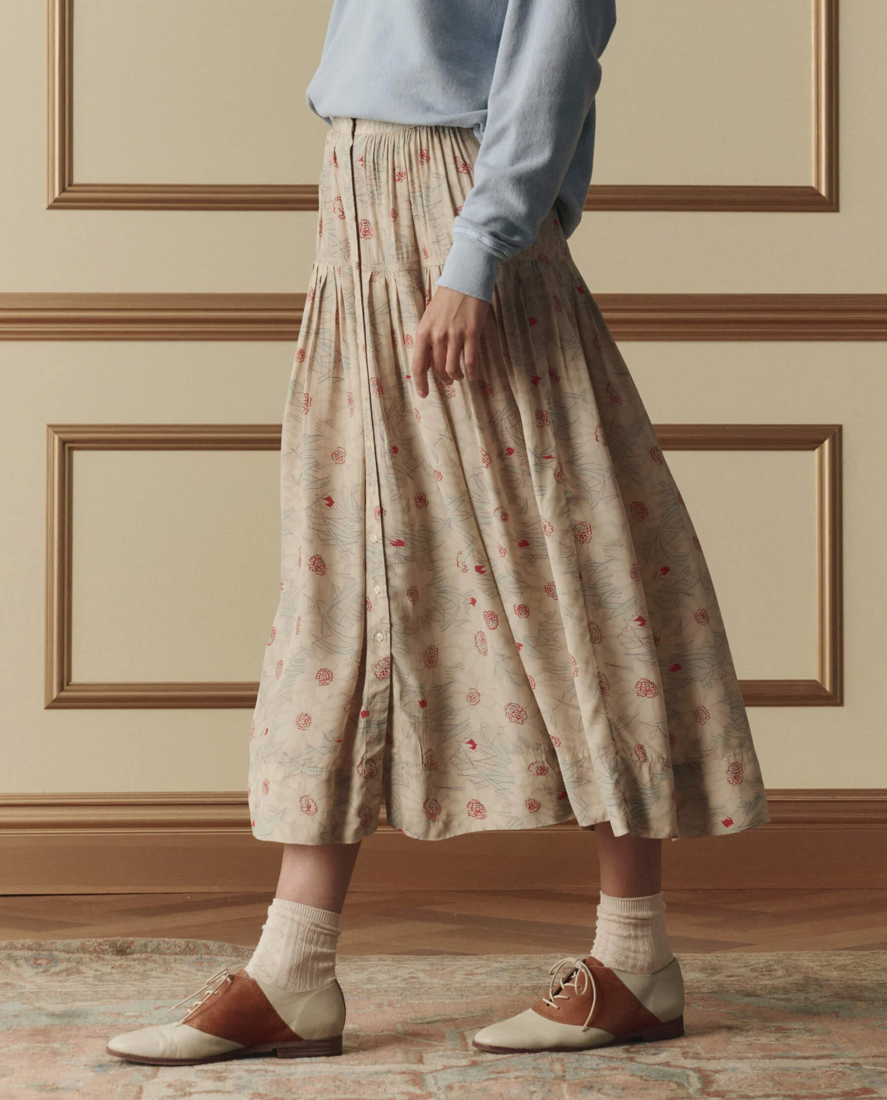 The Highland Skirt. -- Champagne Scattered Bloom - Image 3