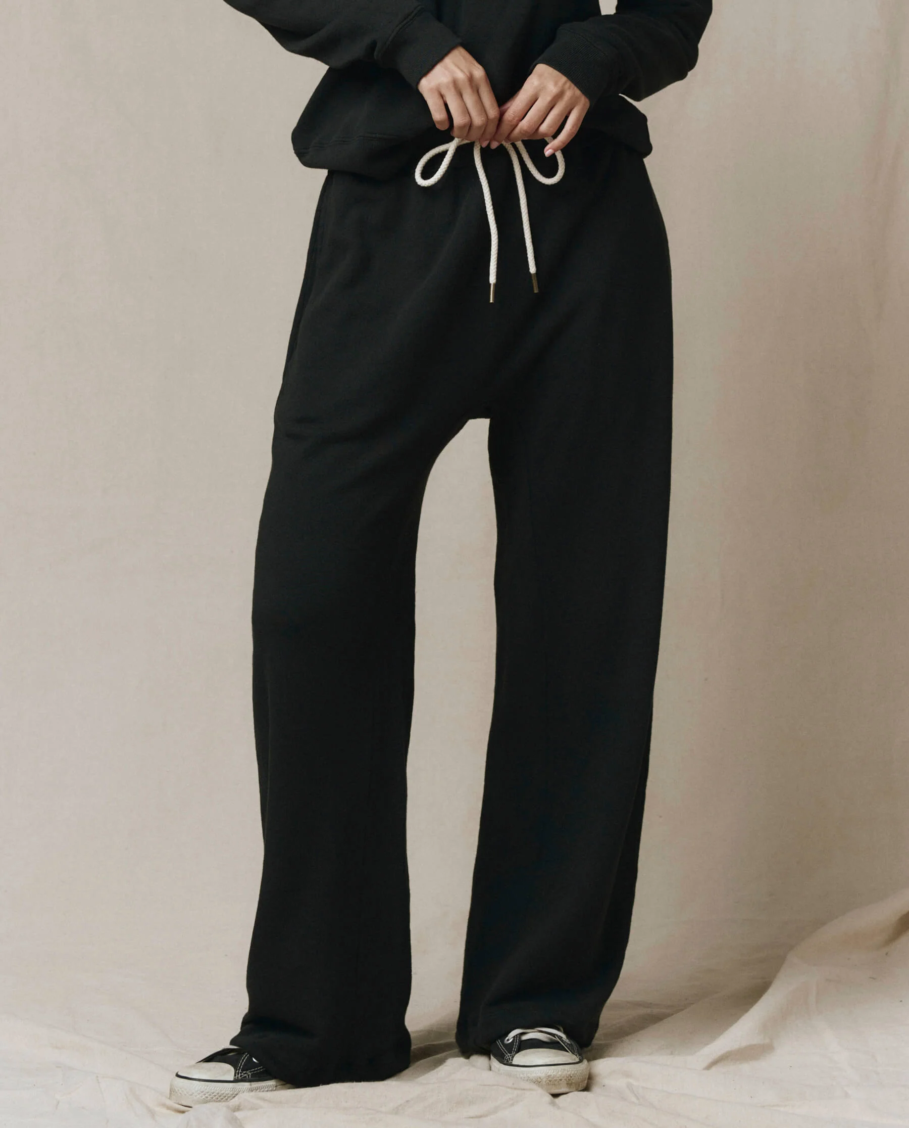 The Horseshoe Sweatpant. Solid -- Almost Black - Image 2