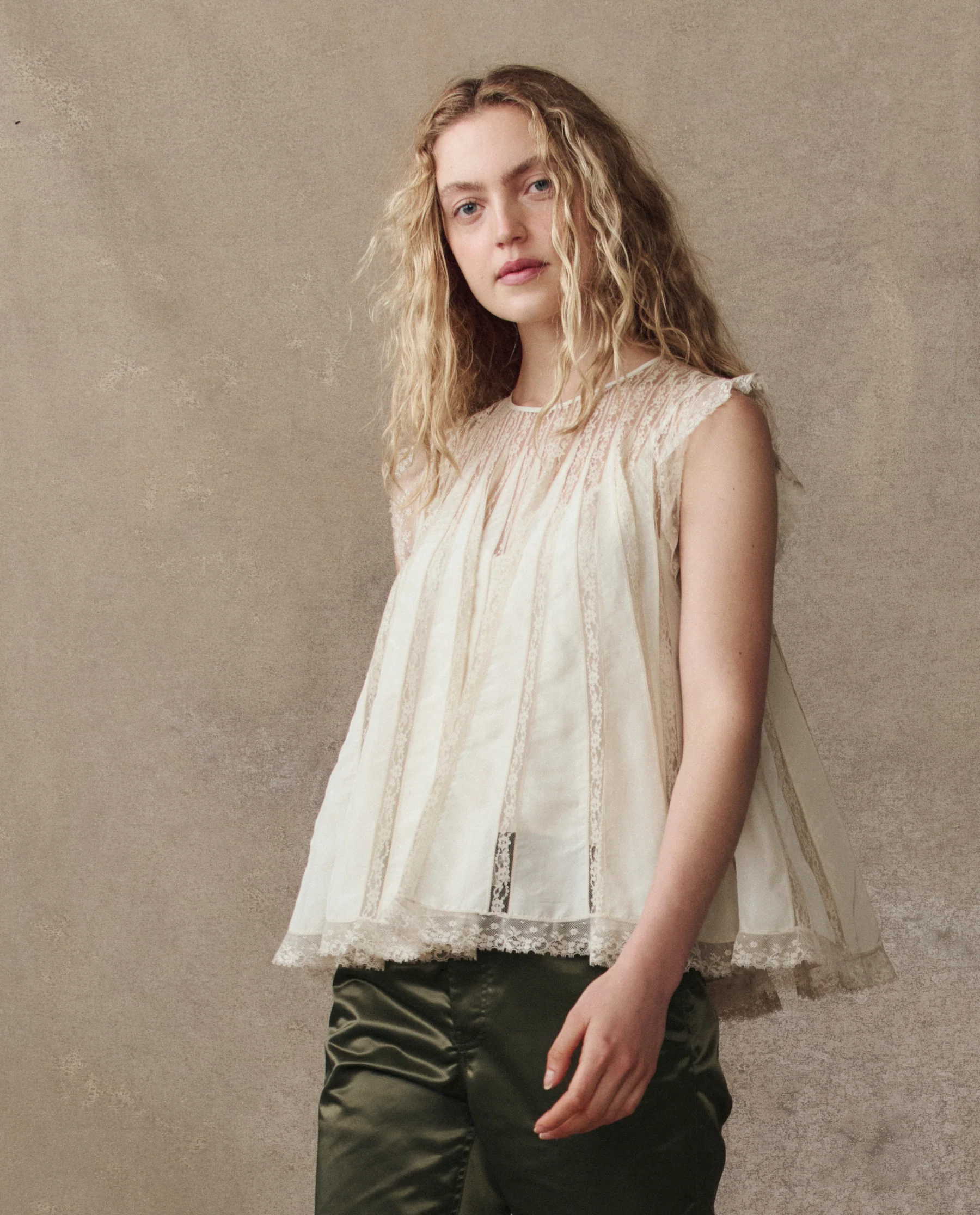 The Keepsake Lace Shell Top. -- Cream - Image 4