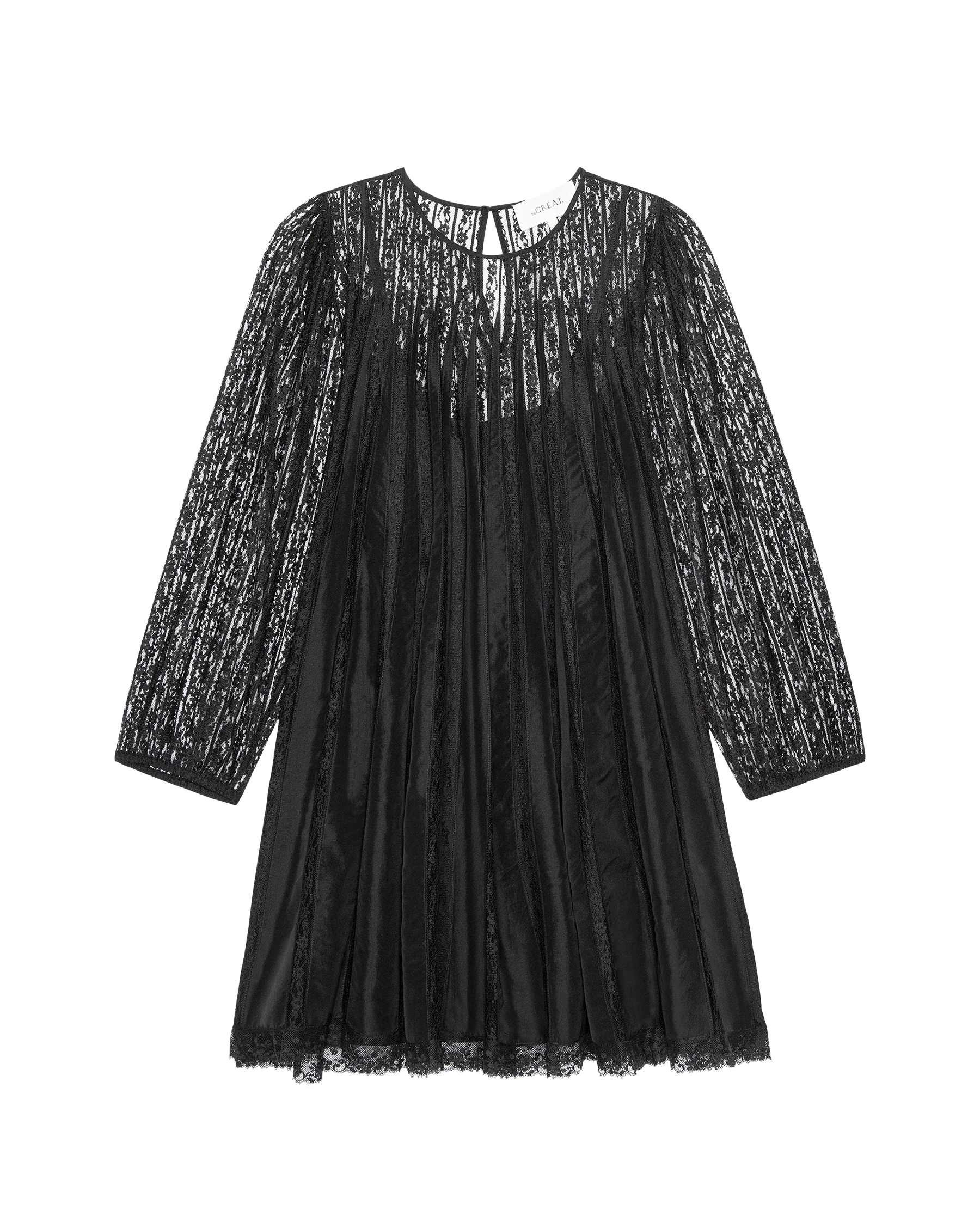 The Keepsake Lace Shift Dress. -- Black - Image 4