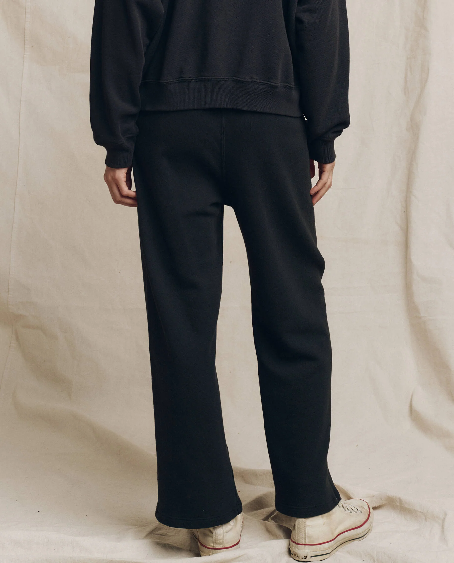 The Lap Sweatpant. Solid -- Almost Black - Image 3