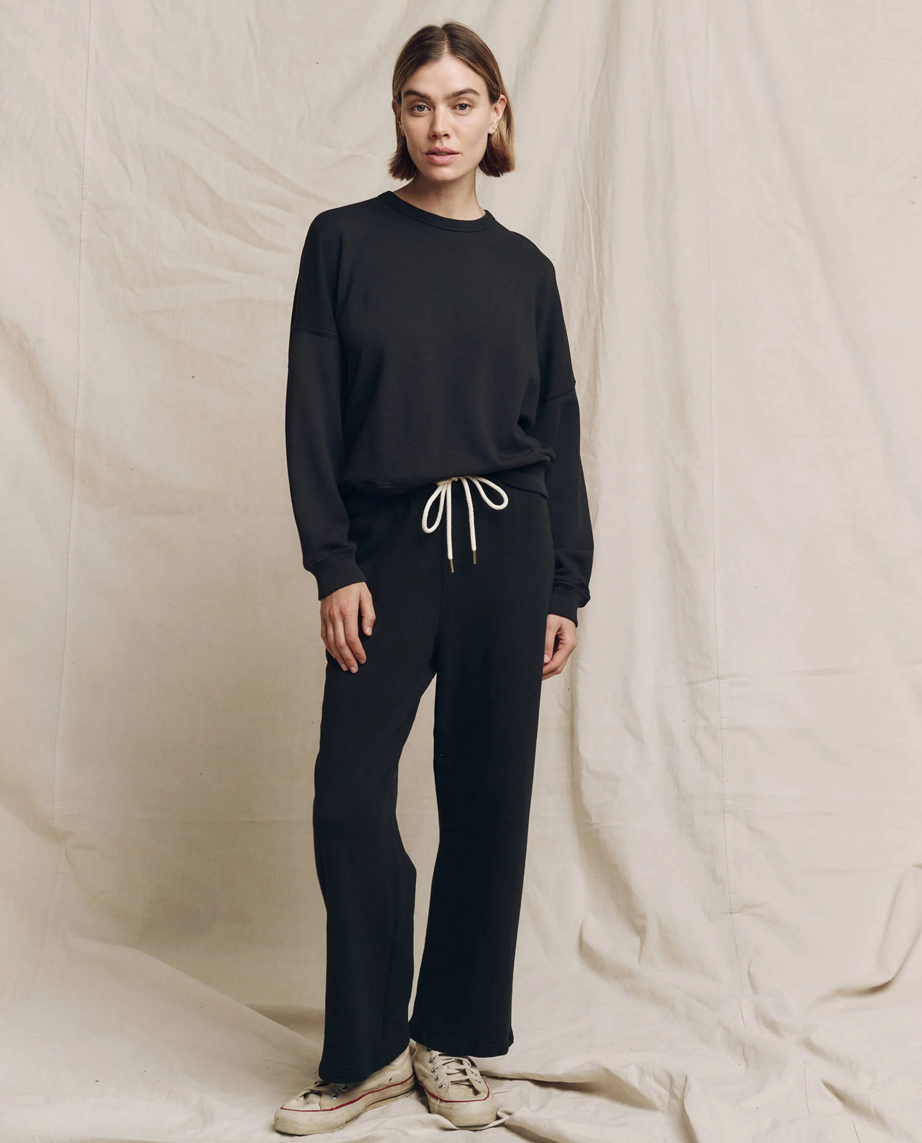 The Lap Sweatpant. Solid -- Almost Black - Image 4