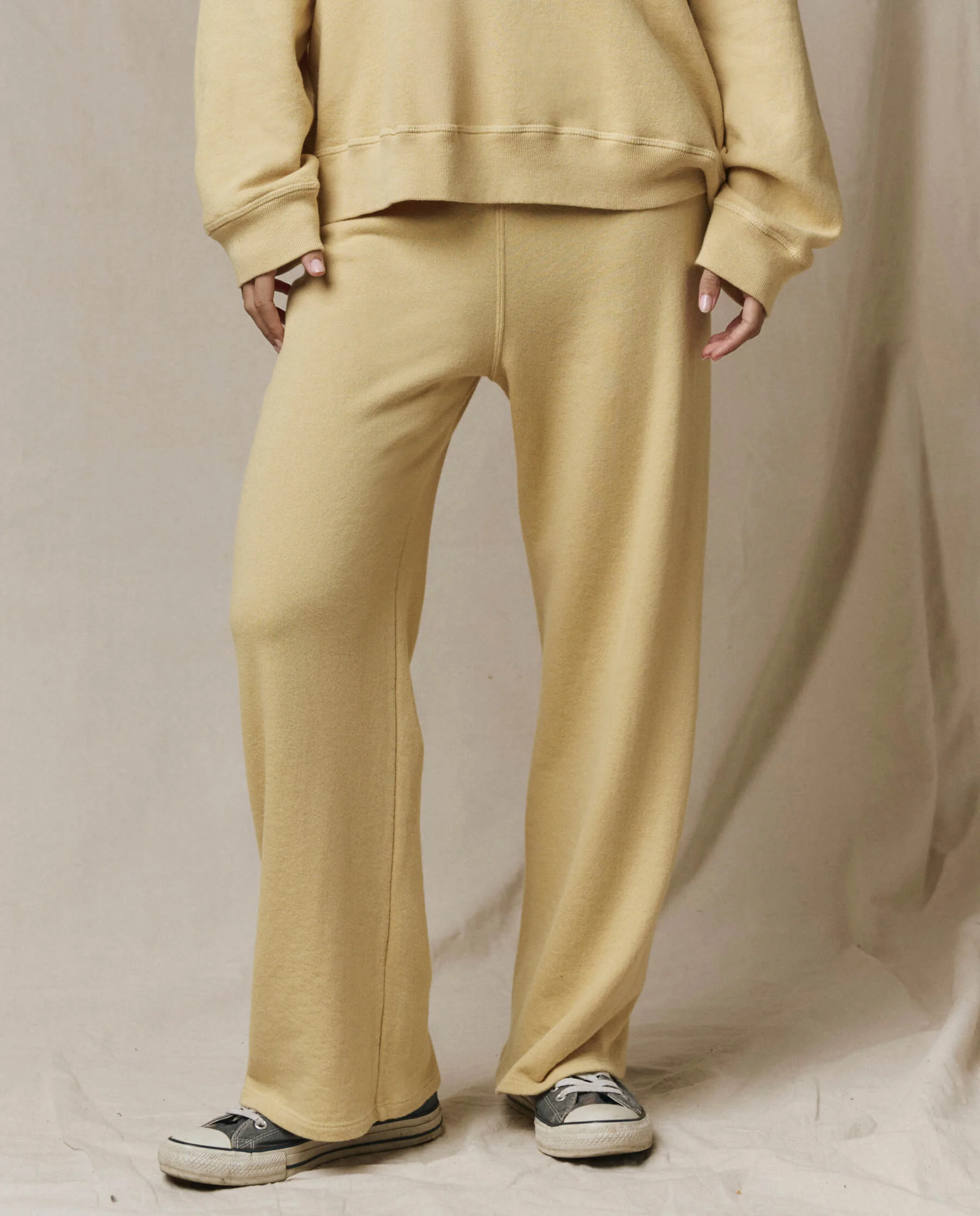 The Lap Sweatpant. Solid -- Butter Yellow - Image 3