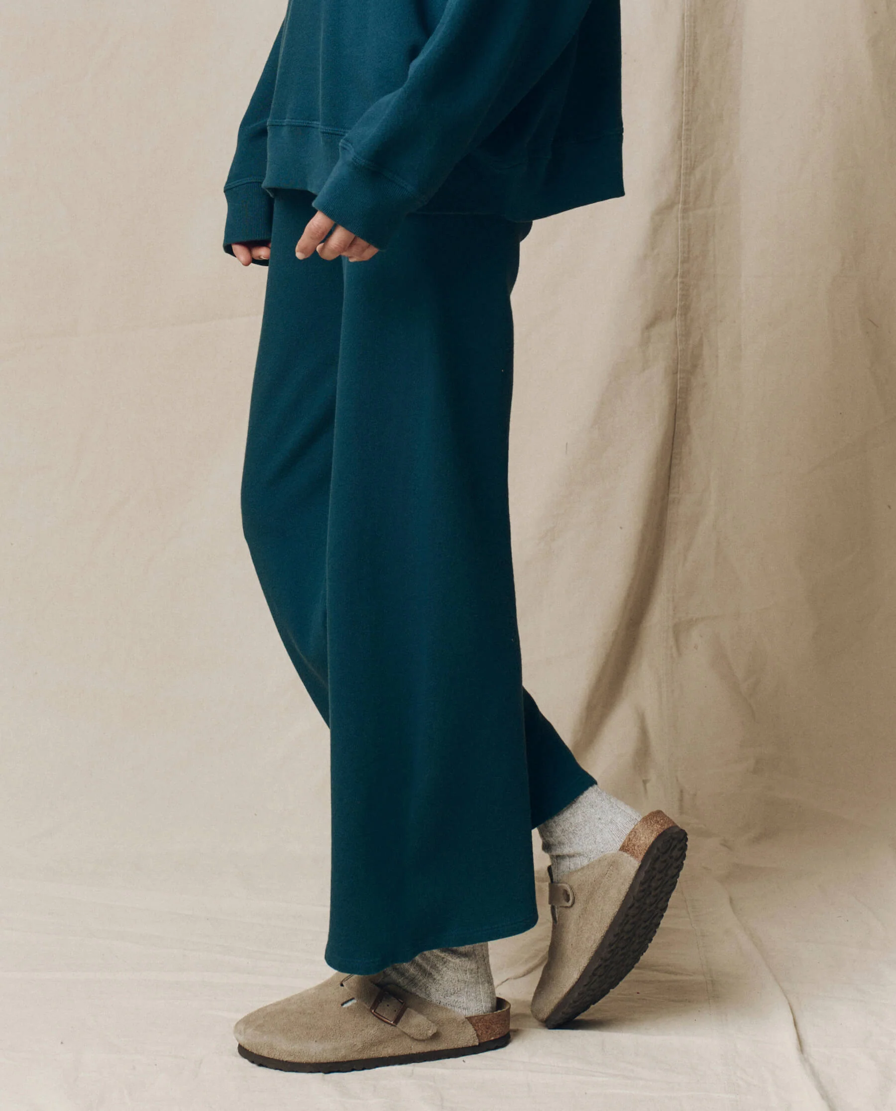 The Lap Sweatpant. Solid -- Dark Slate - Image 3