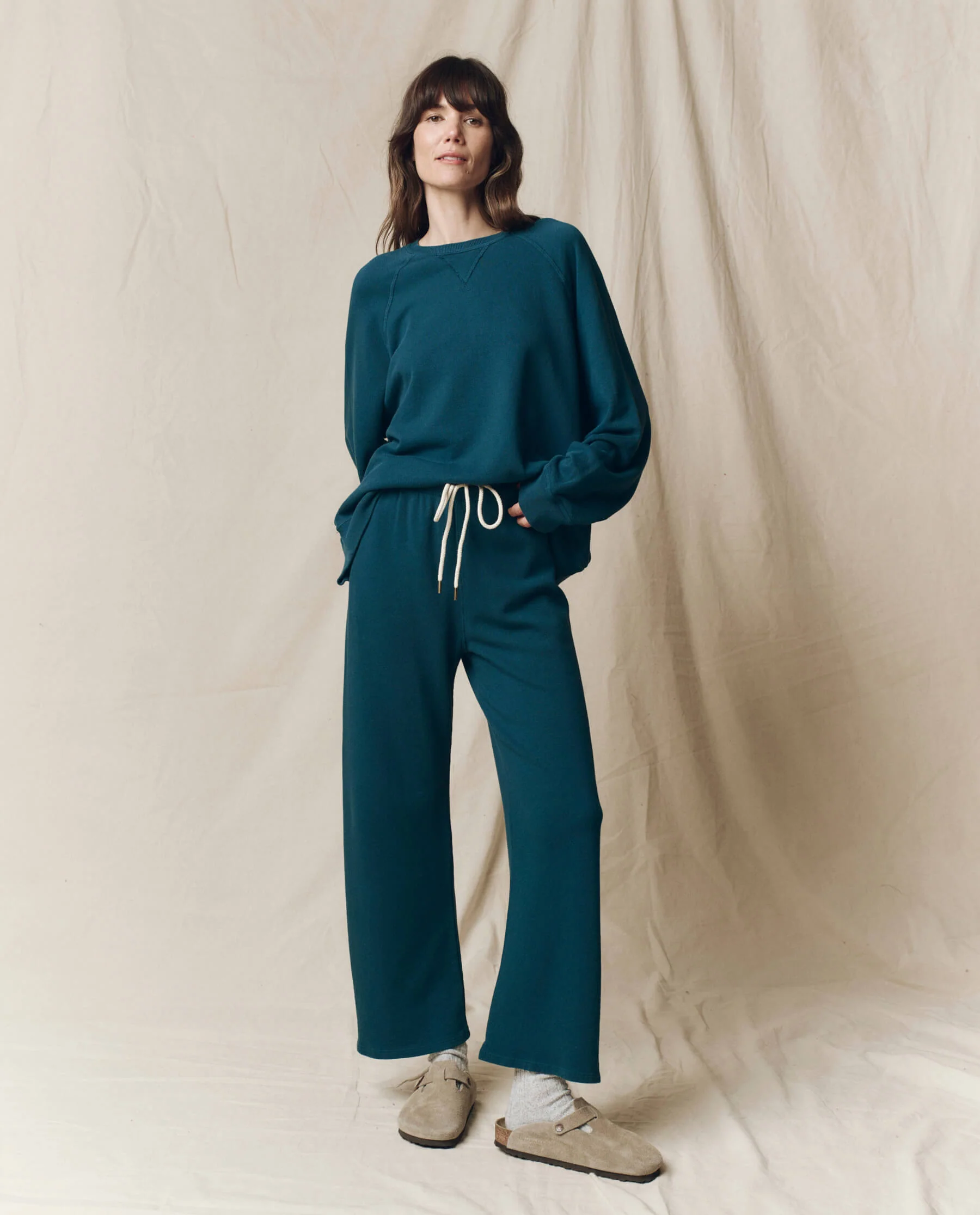 The Lap Sweatpant. Solid -- Dark Slate - Image 4
