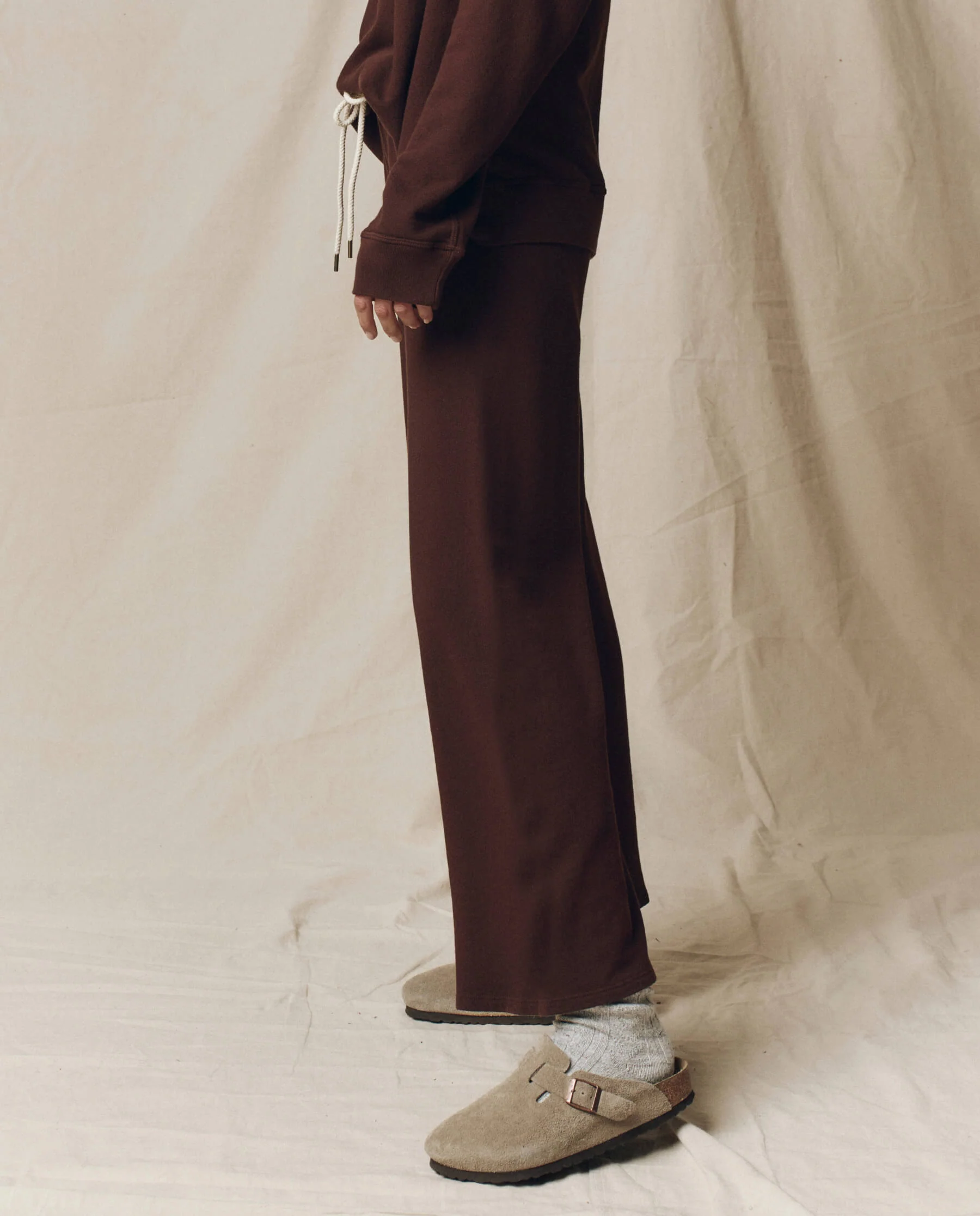 The Lap Sweatpant. Solid -- Driftwood - Image 3