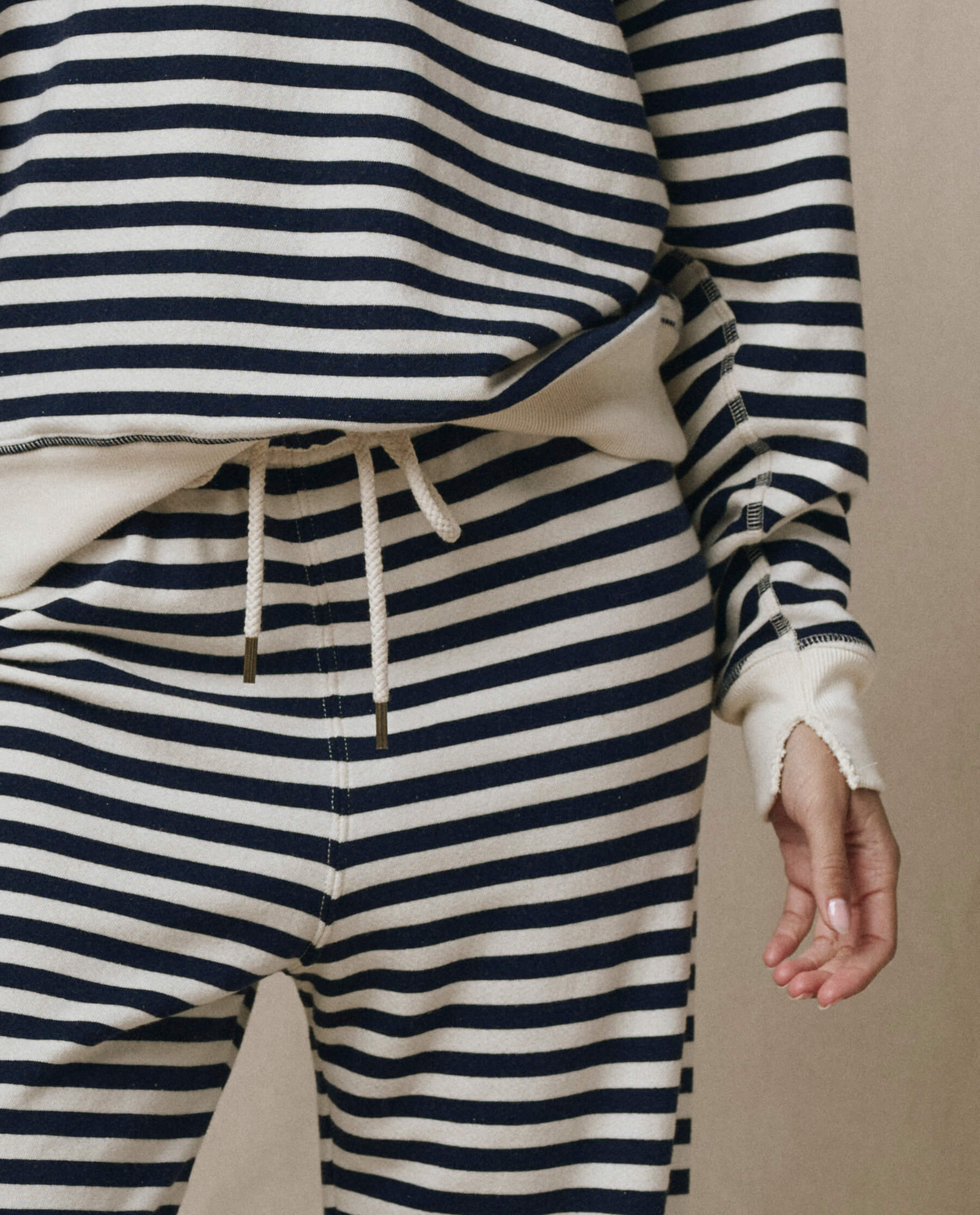 The Lap Sweatpant. -- Navy Sailor Stripe - Image 3