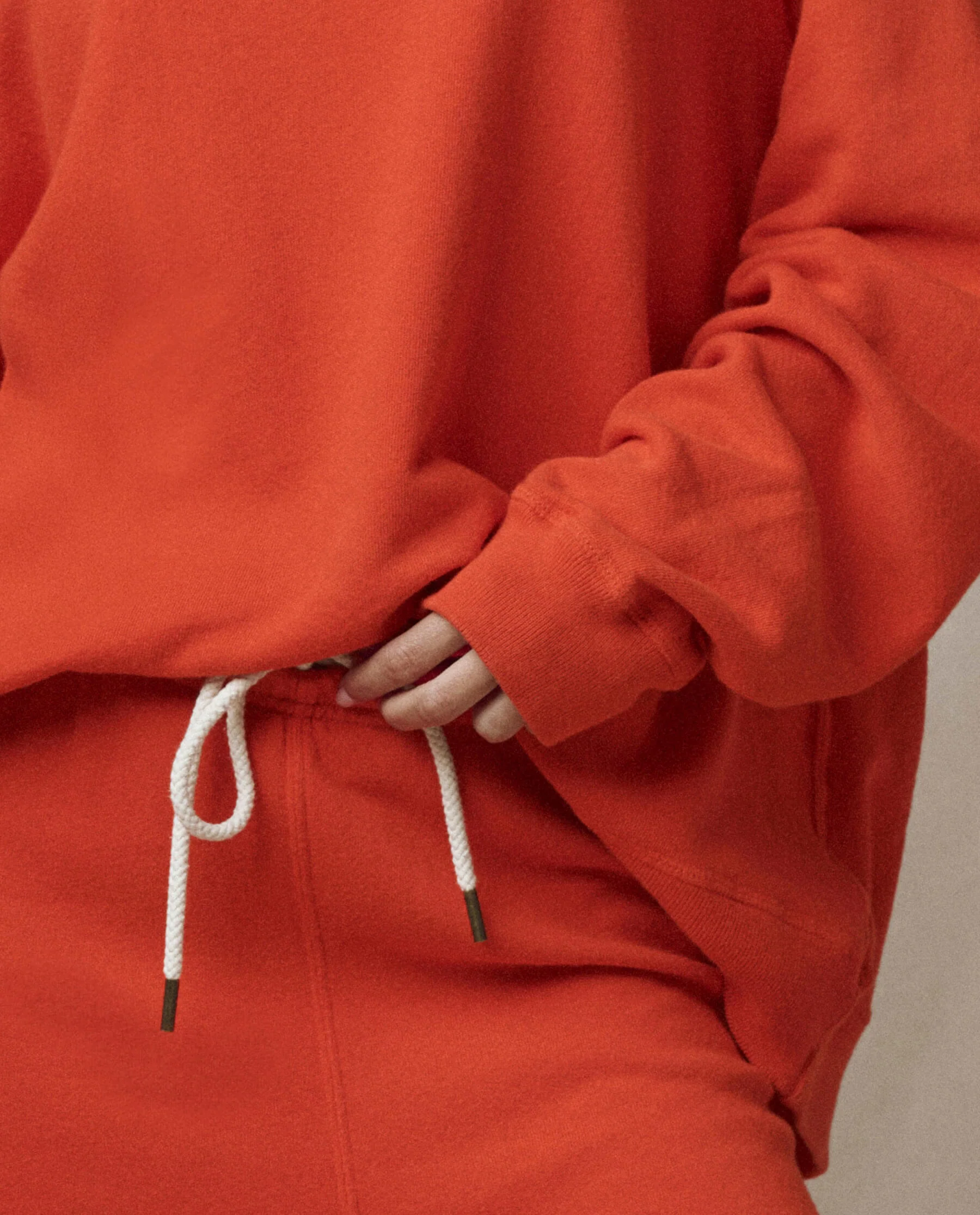 The Lap Sweatpant. Solid -- Persimmon - Image 5