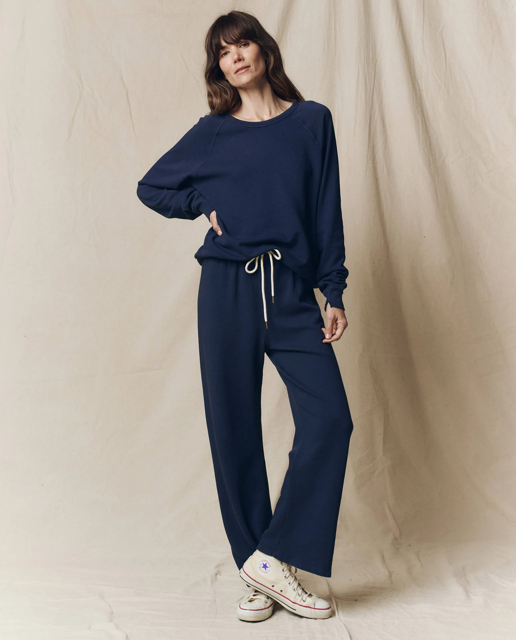 The Lap Sweatpant. Solid -- True Navy - Image 4