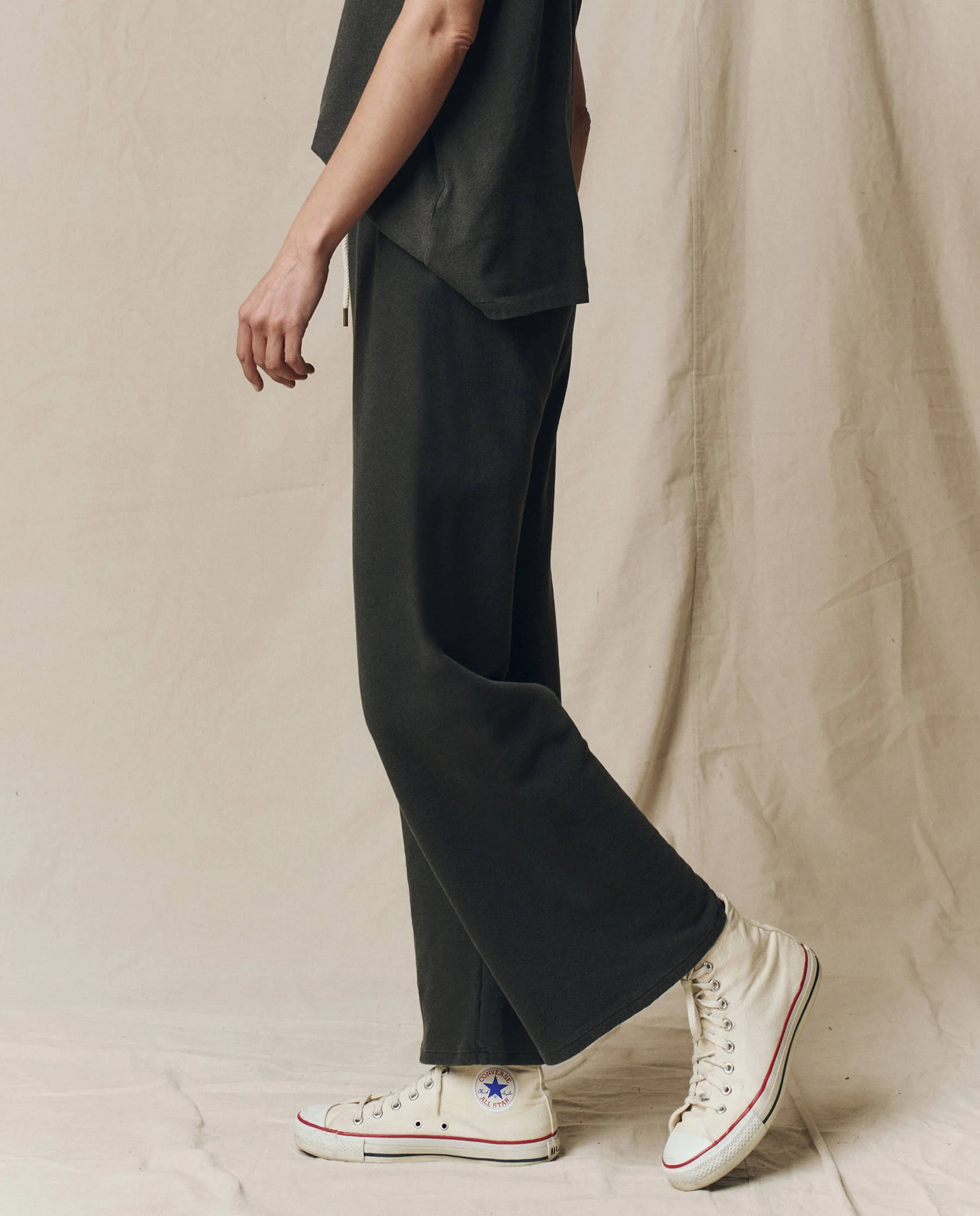 The Lap Sweatpant. Solid -- Washed Black - Image 3