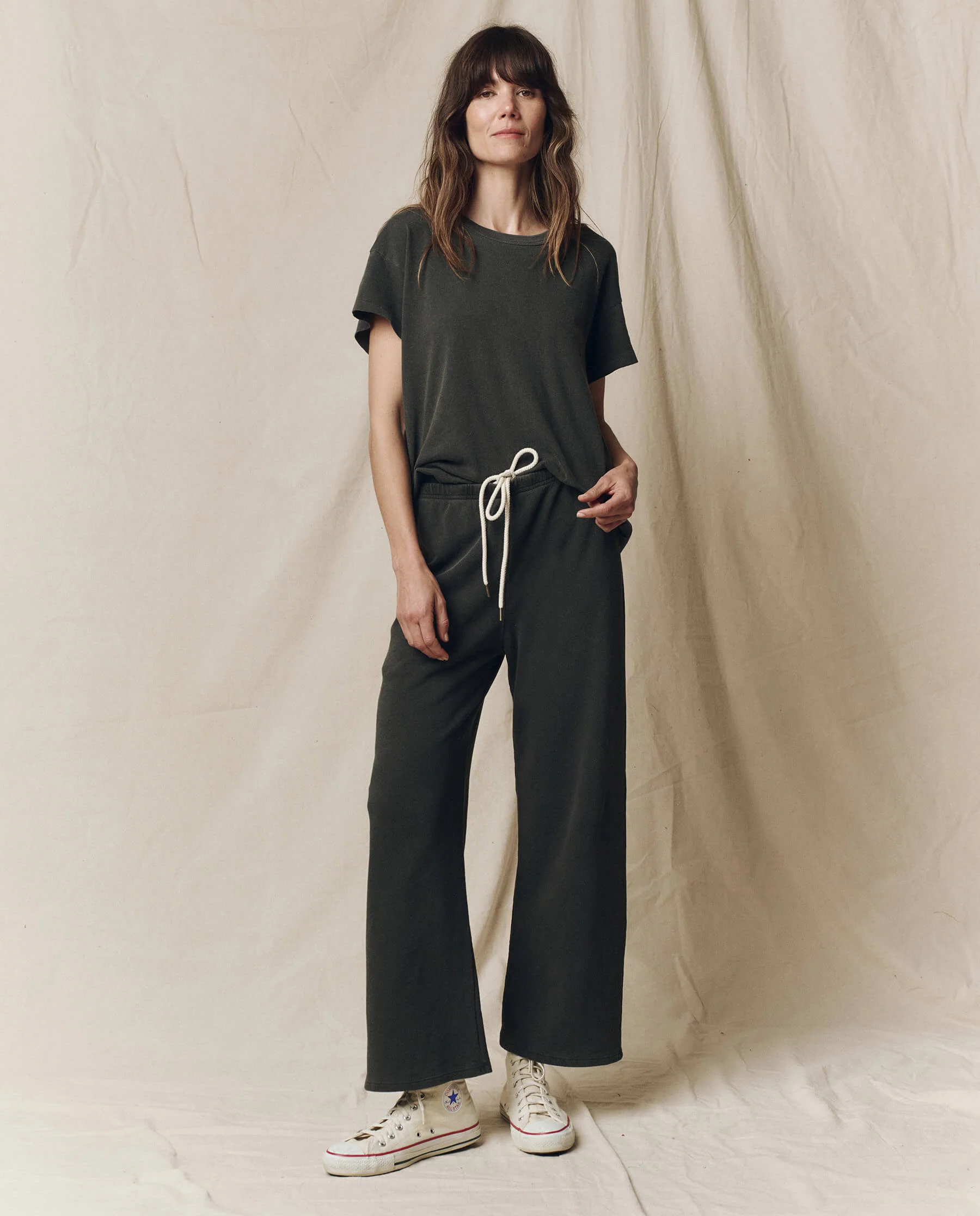 The Lap Sweatpant. Solid -- Washed Black - Image 4
