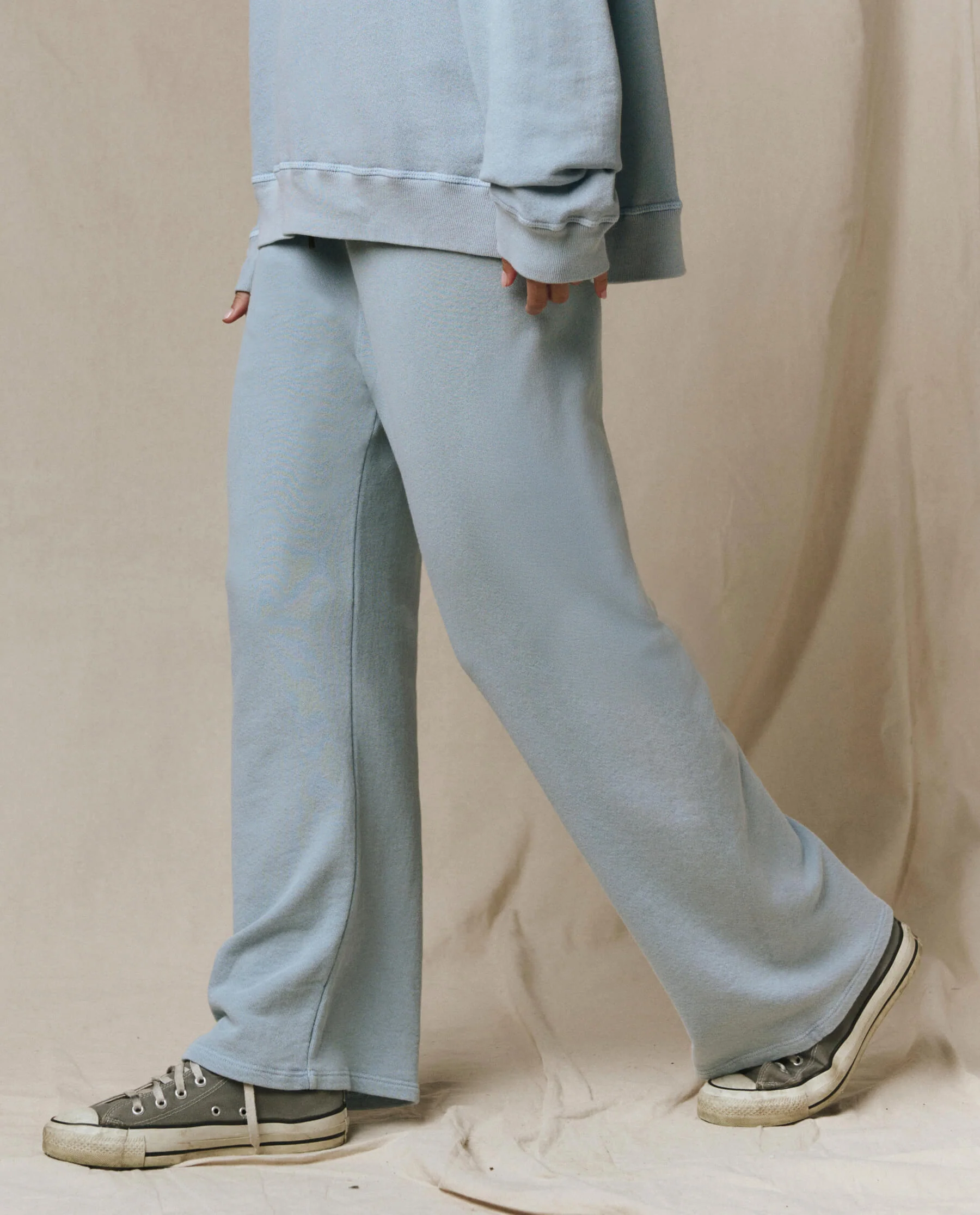 The Lap Sweatpant. Solid -- Whisper Blue - Image 2