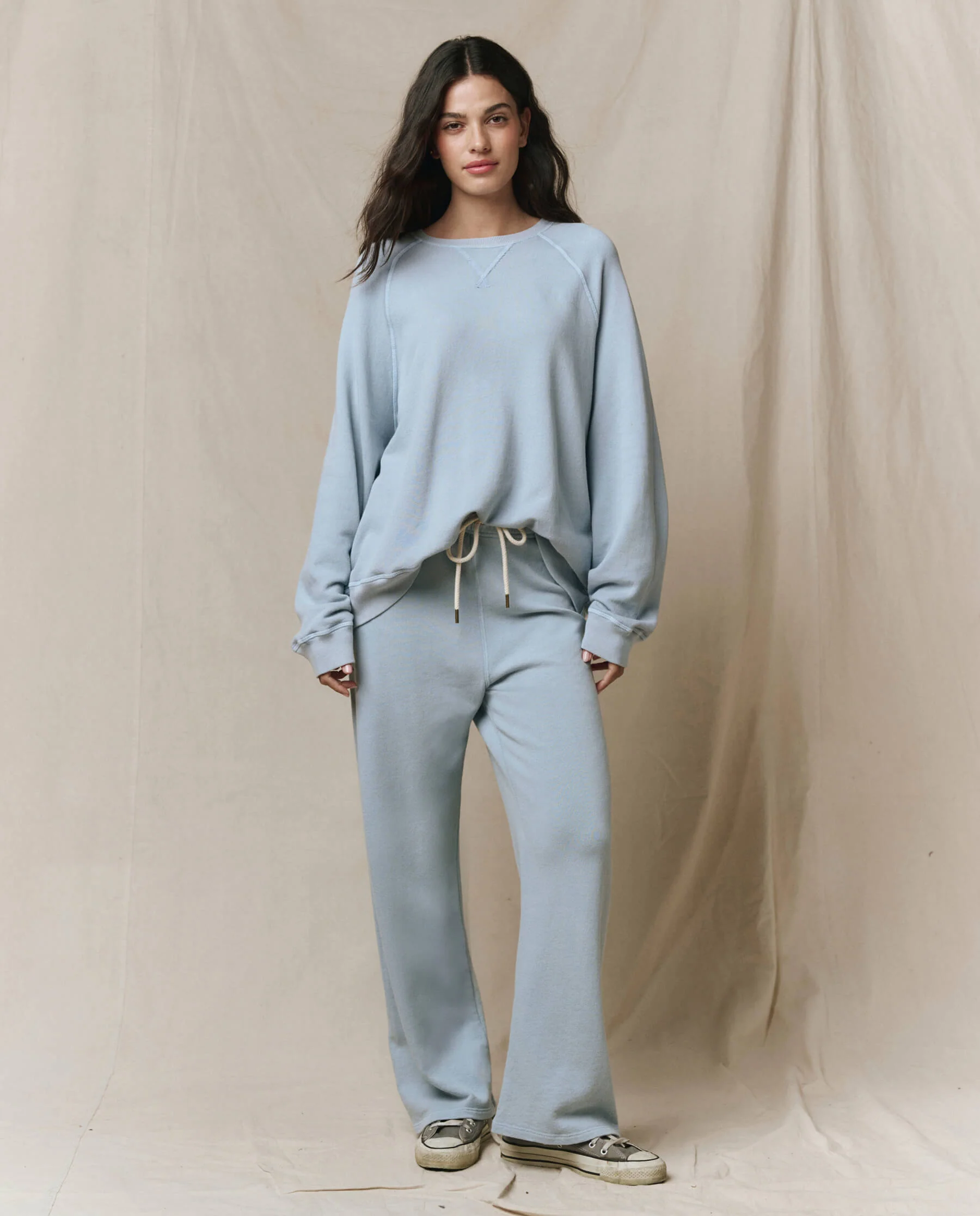The Lap Sweatpant. Solid -- Whisper Blue - Image 4