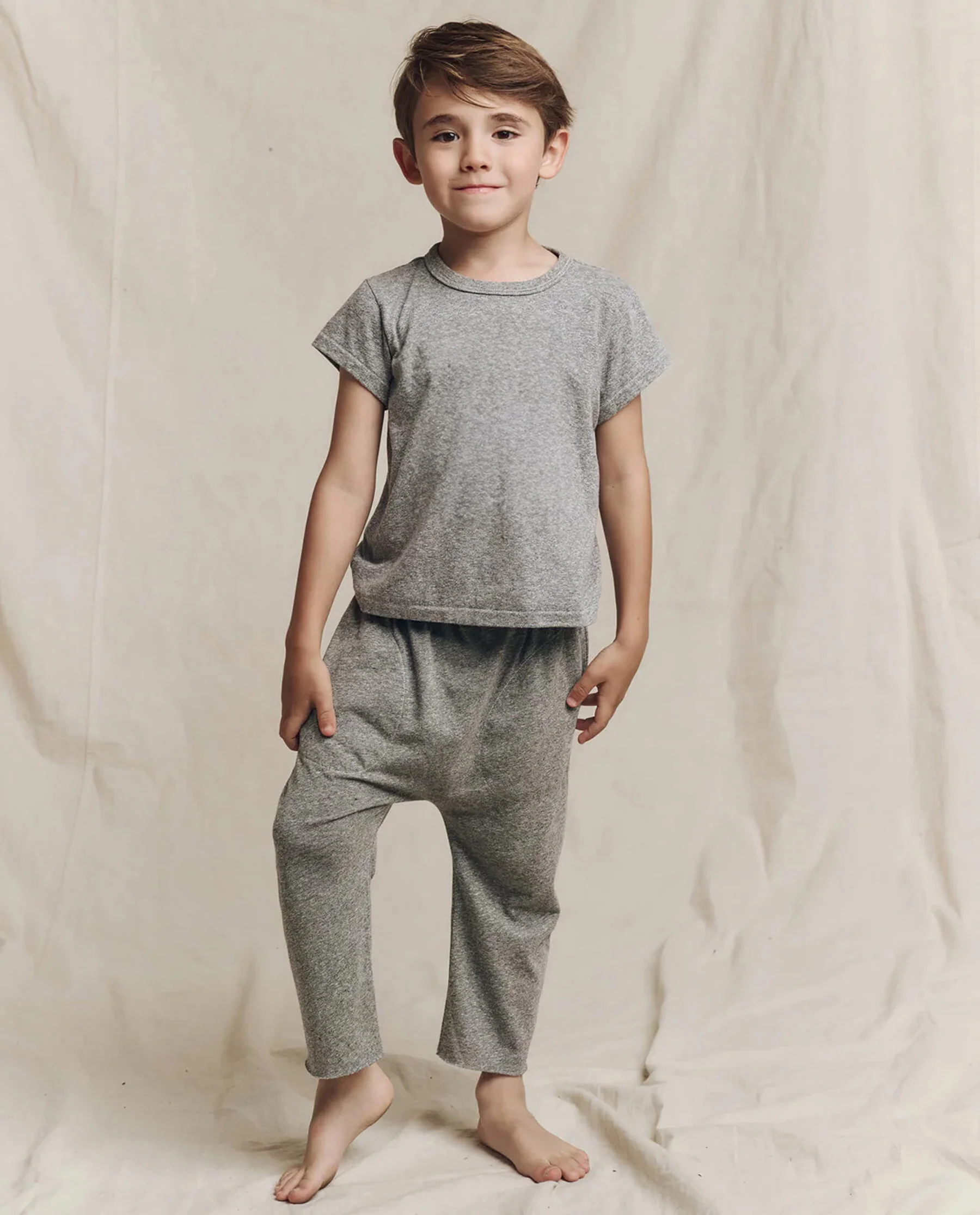 The Little Boxy Crew. Solid  -- Heather Grey - Image 3