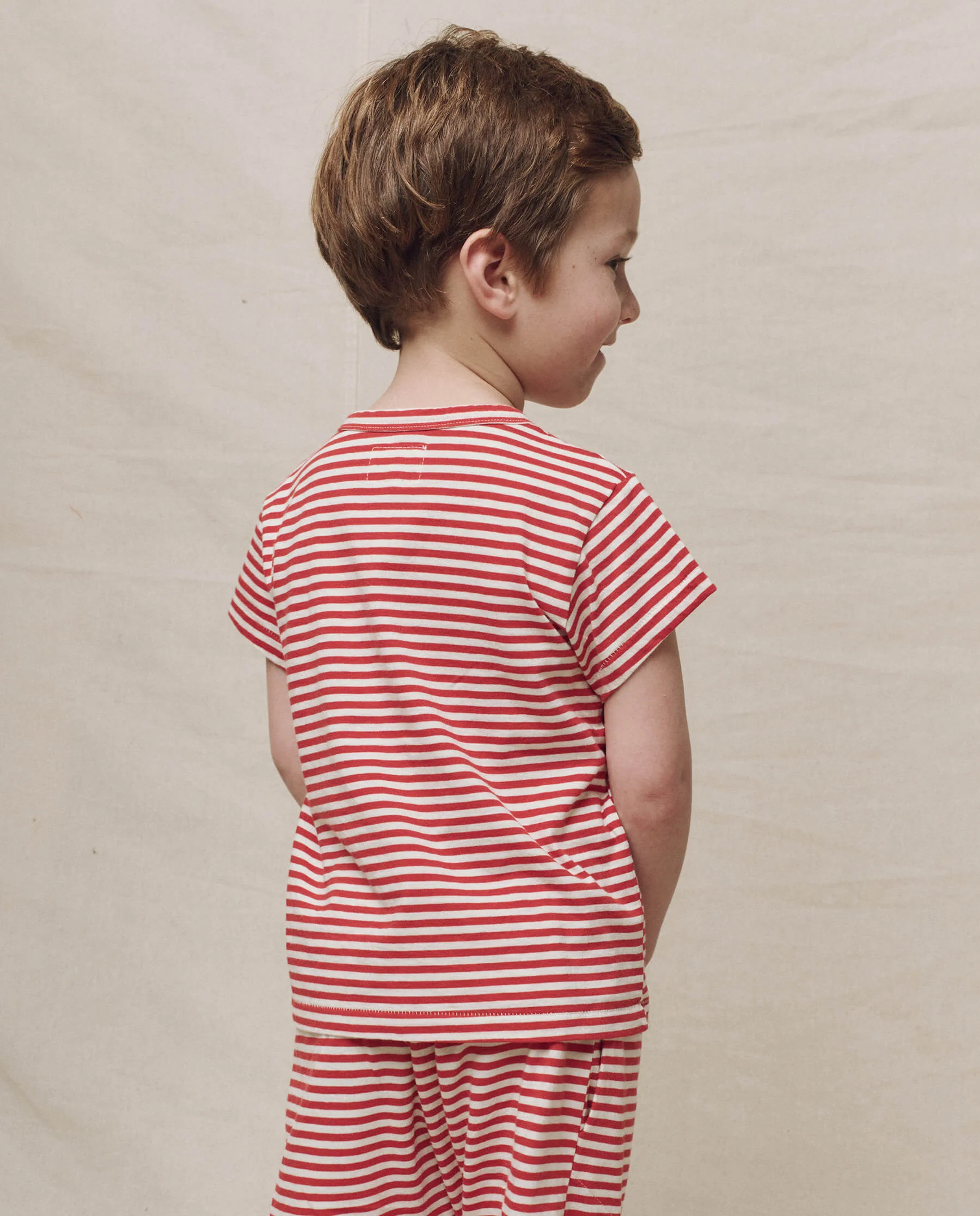 The Little Boxy Crew. Novelty -- Sun Cherry Stripe - Image 2